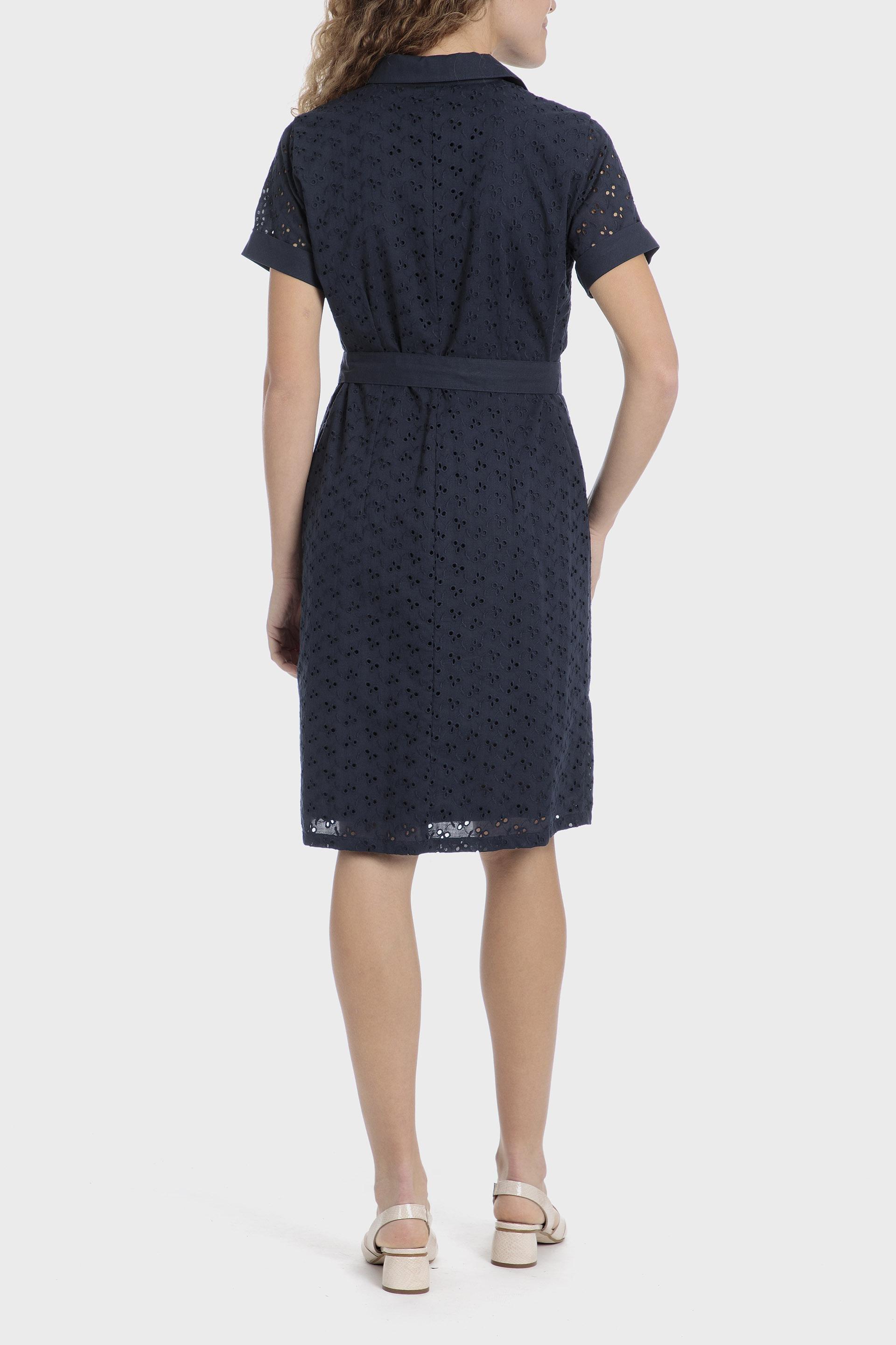 Navy Embroidered Dress, Blue Navy, large image number 2