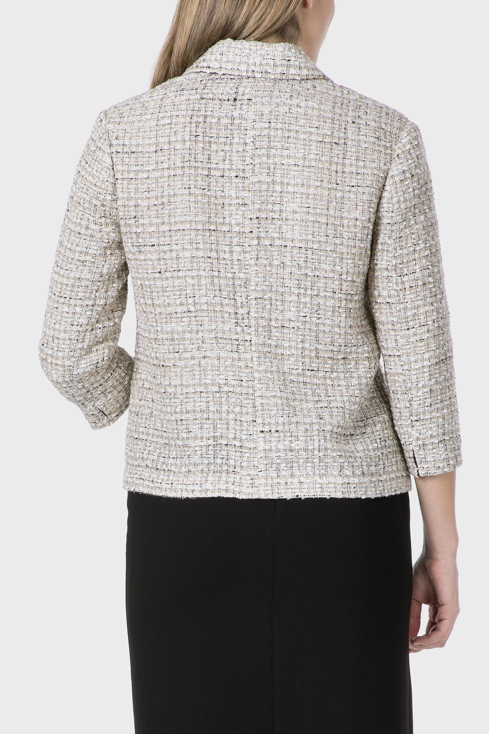 Cream Metallic Thread Jacket, White Off White, medium