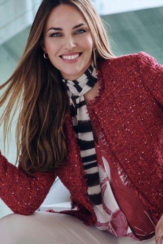 Red Sequins Blazer, 3701_103, large image number 0