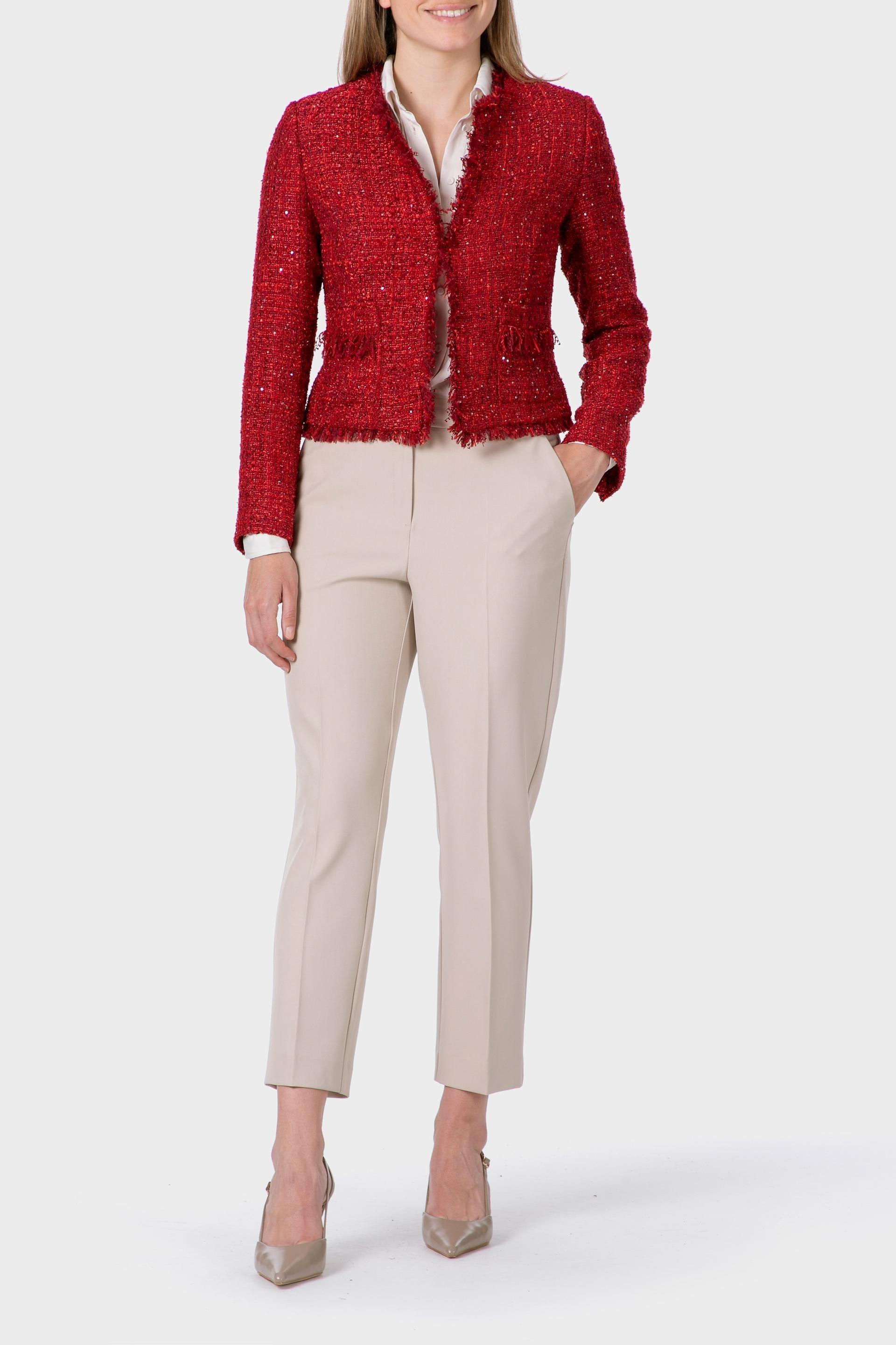 Red Sequins Blazer, 3701_103, medium