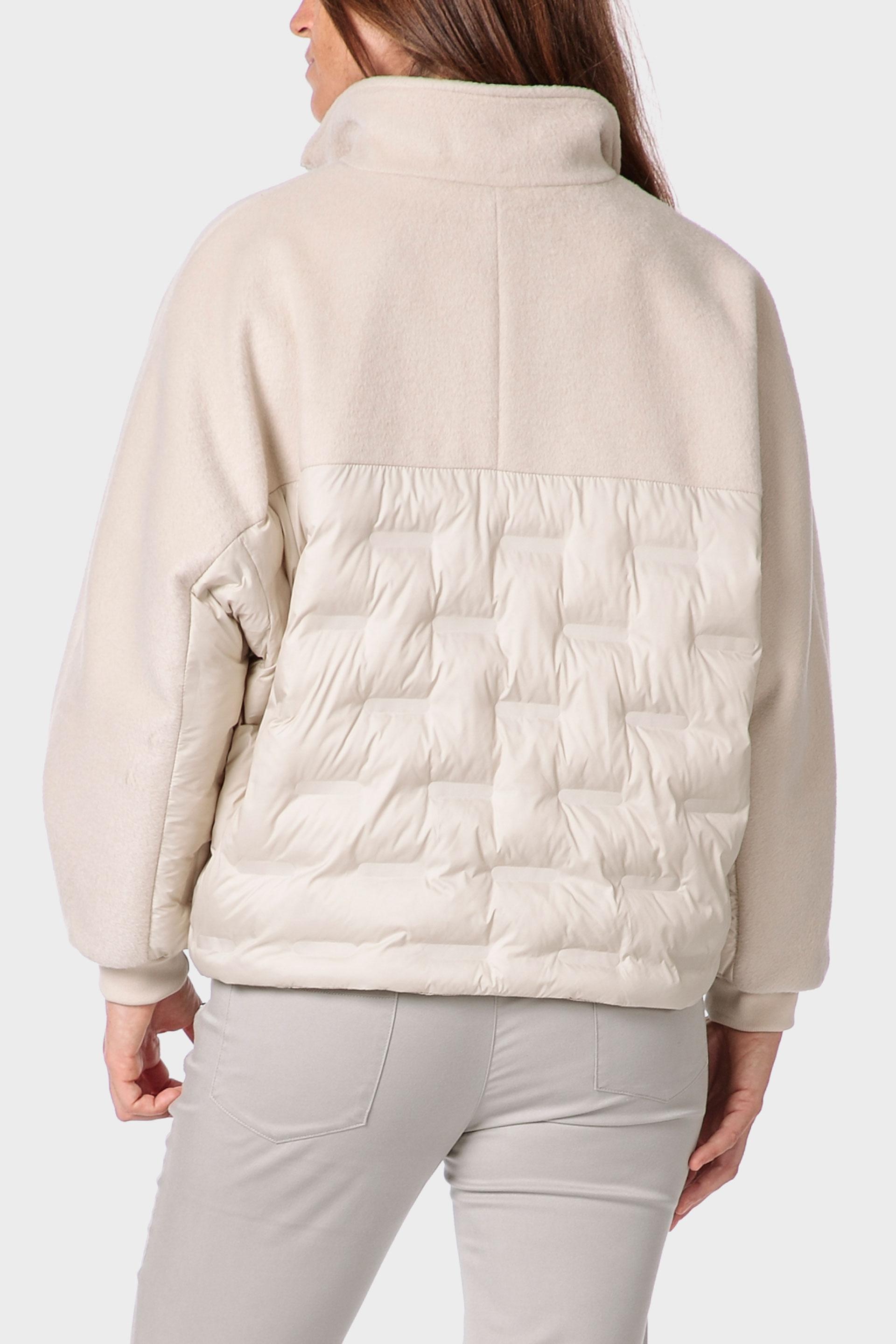 White Padded Jacket, Beige, medium