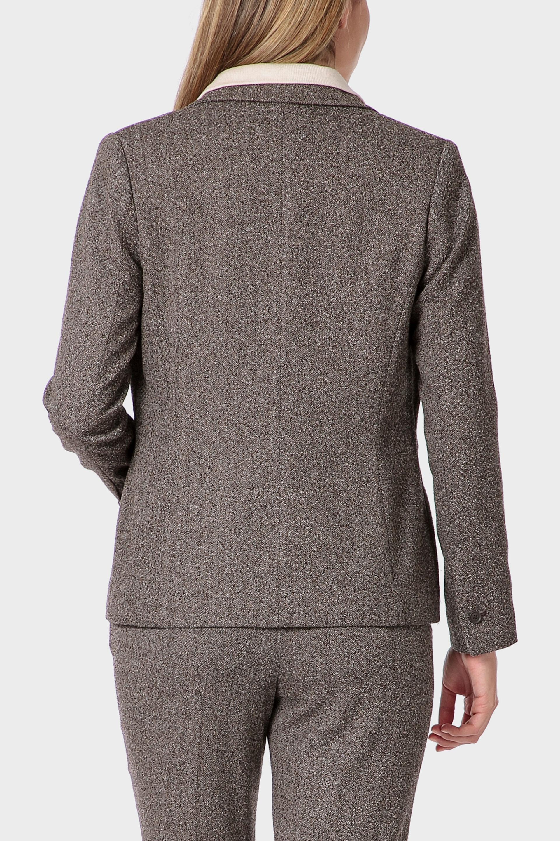 Grey Herringbone Blazer, 3701_113, large image number 2