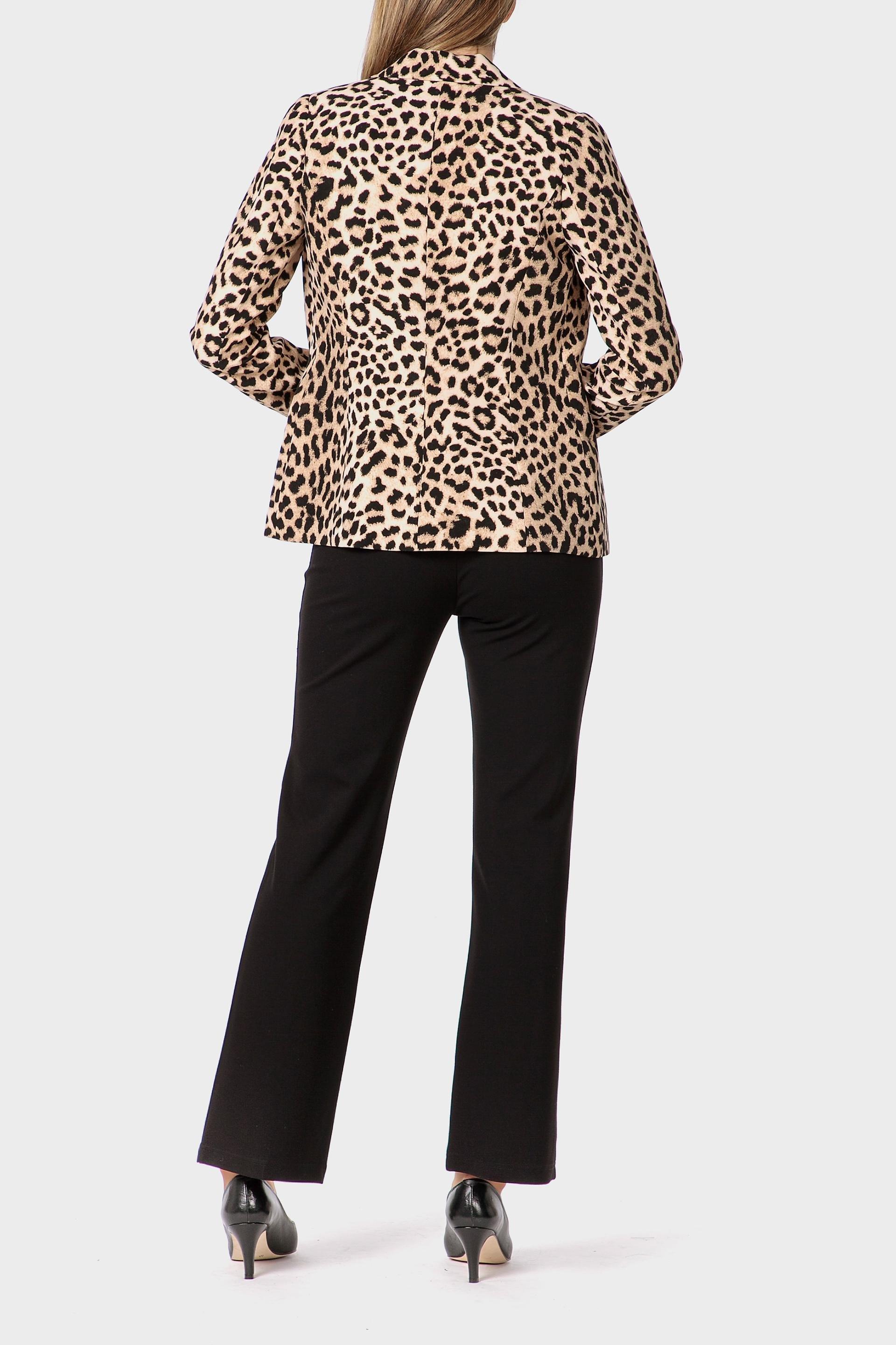Animal print blazer, Beige, large image number 3