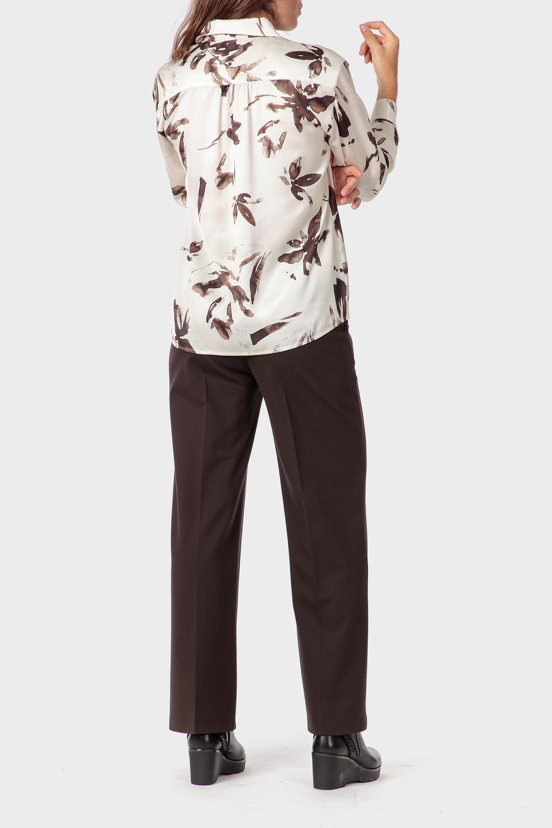 White Printed Shirt, Beige, large image number 4