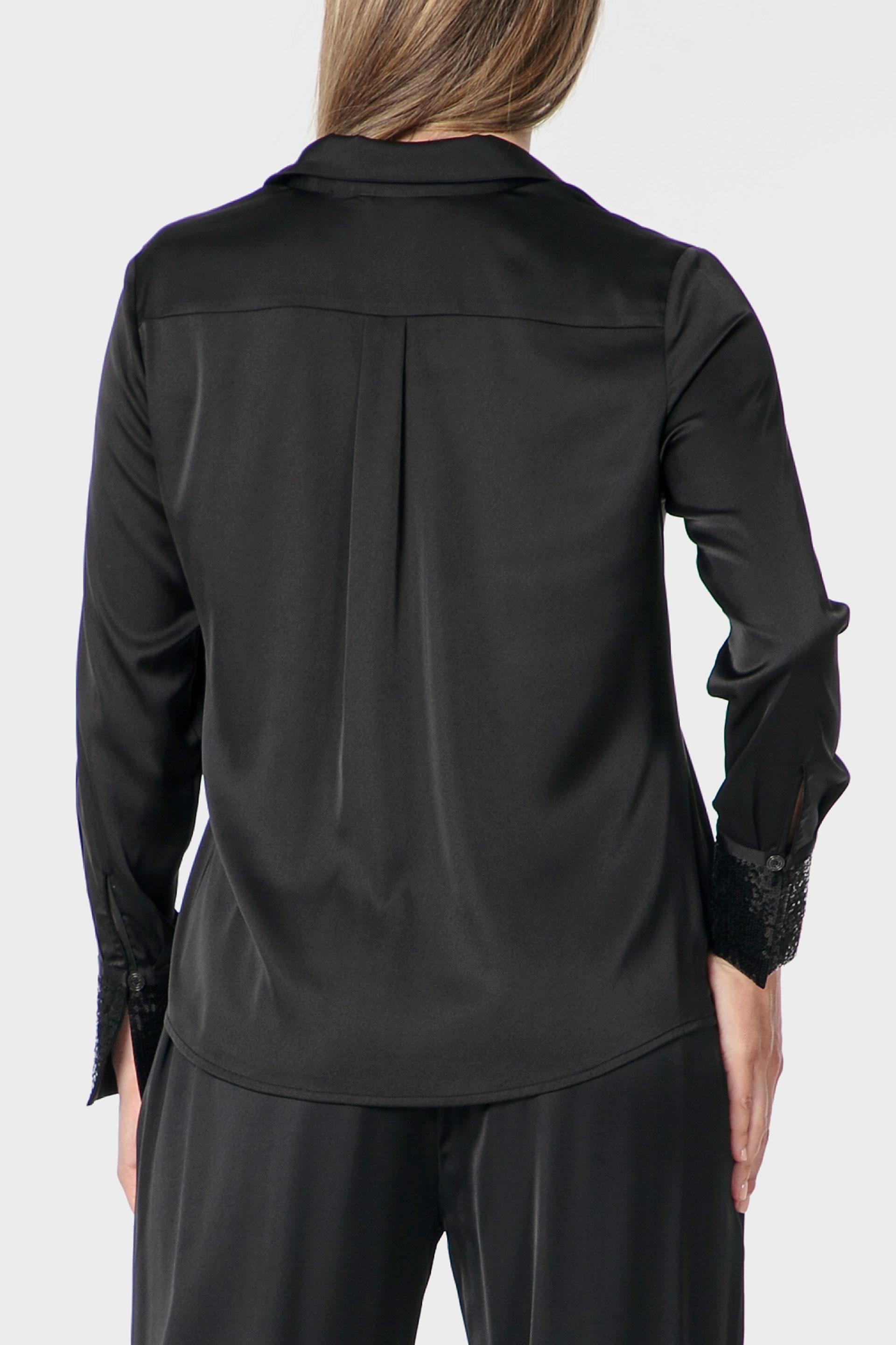 قميص، أسود, Black, medium