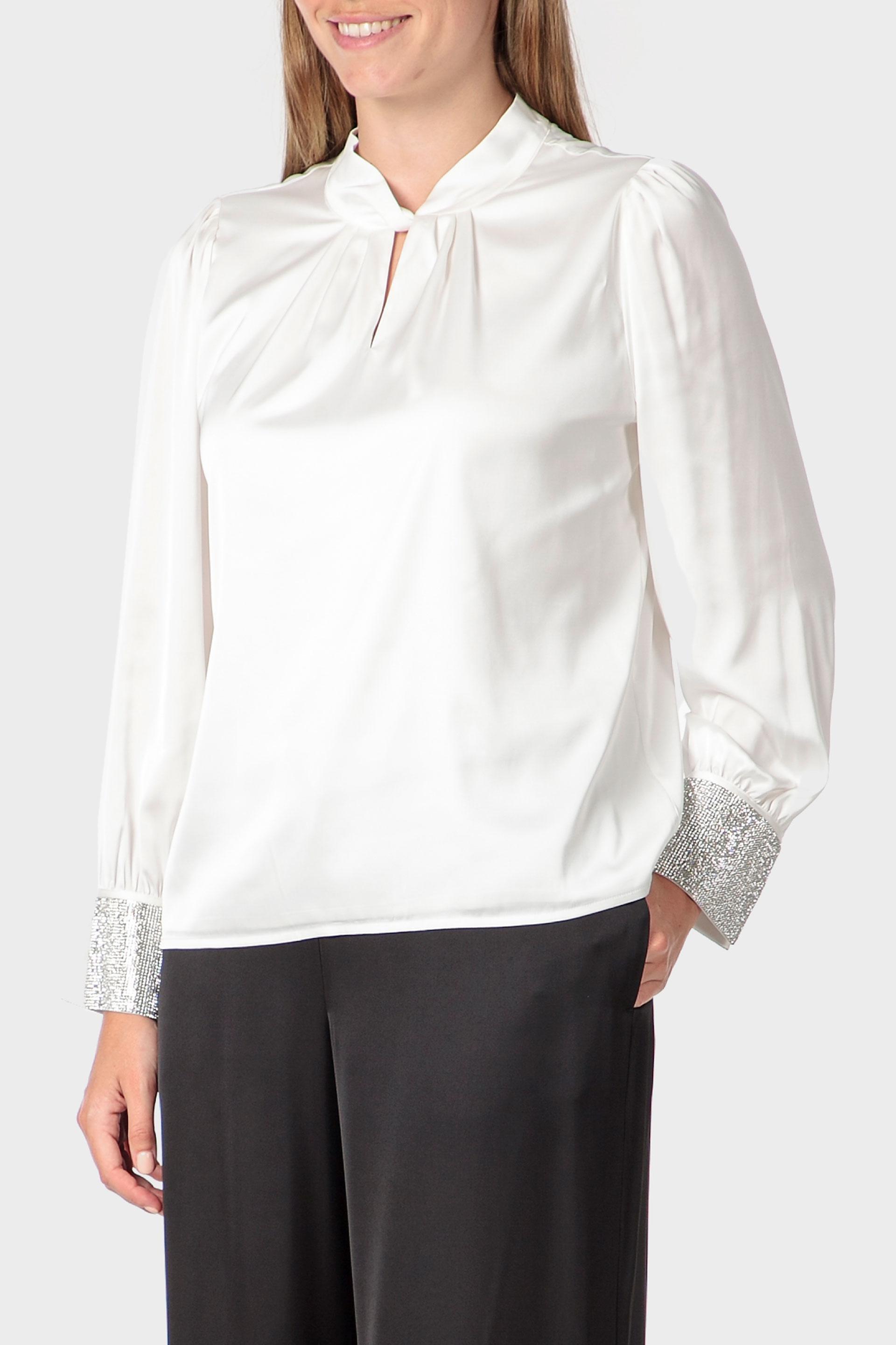 White Fancy Blouse, Beige Talc, medium