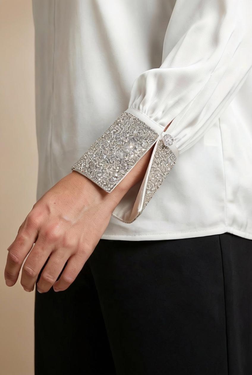 White Fancy Blouse, 3701_232, large image number 5