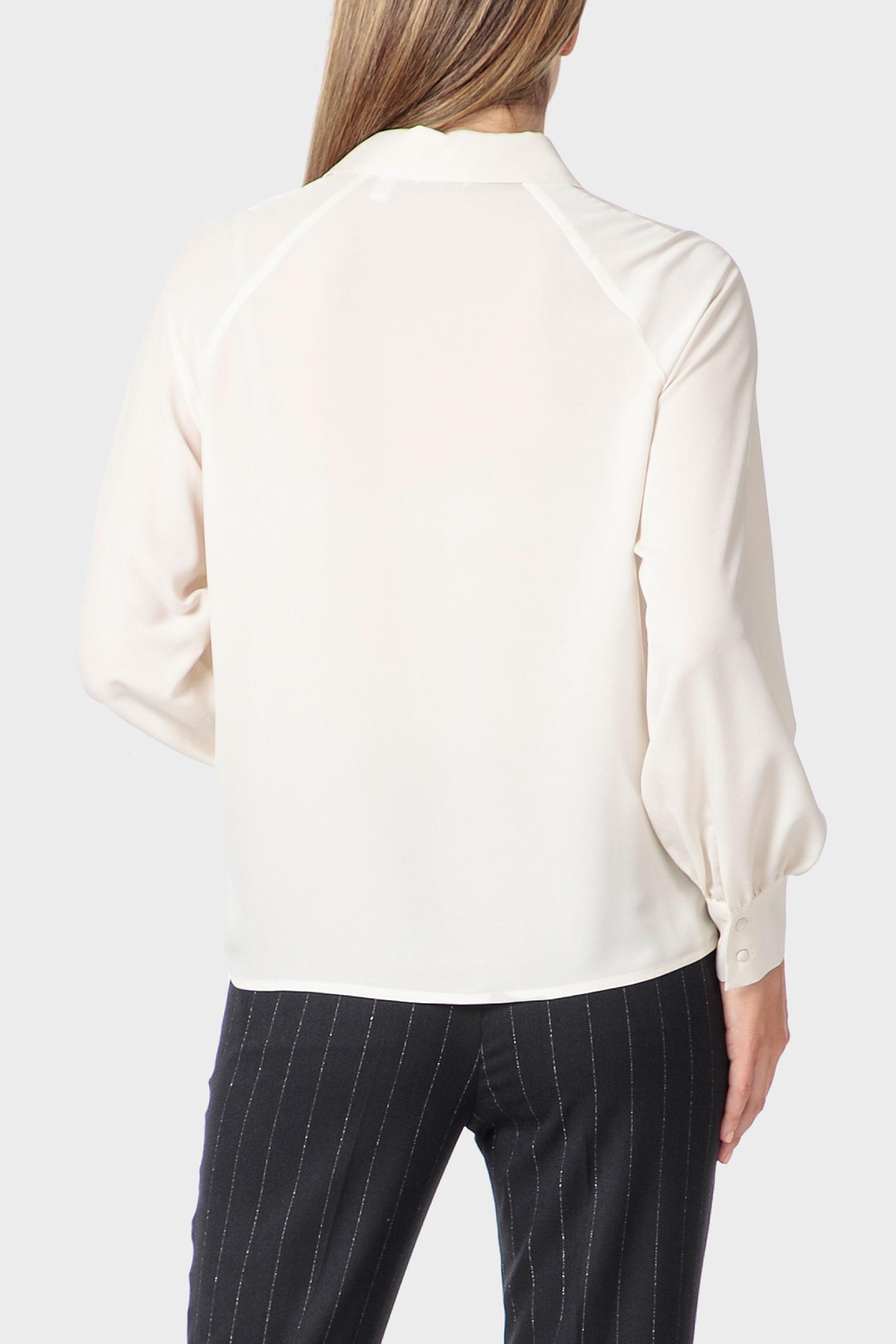 بلوزة بقصة ضيقة، بيج, White Off White, large image number 2
