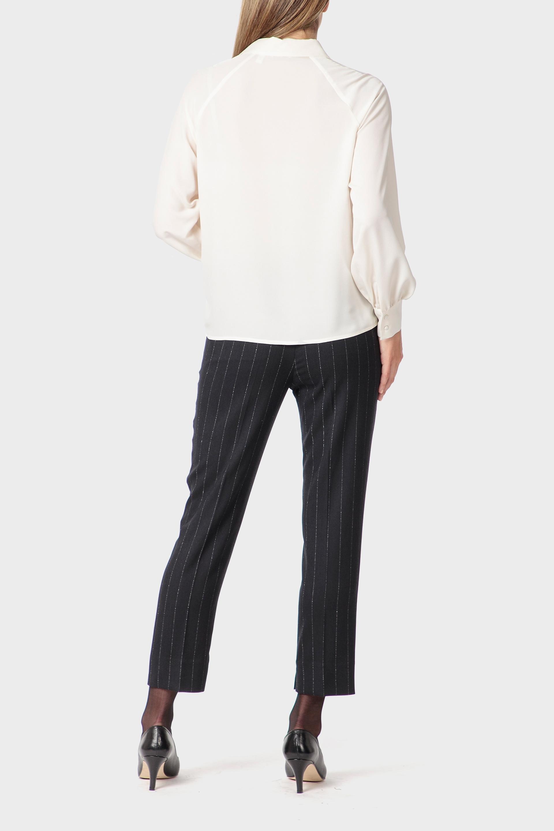 بلوزة بقصة ضيقة، بيج, White Off White, large image number 3