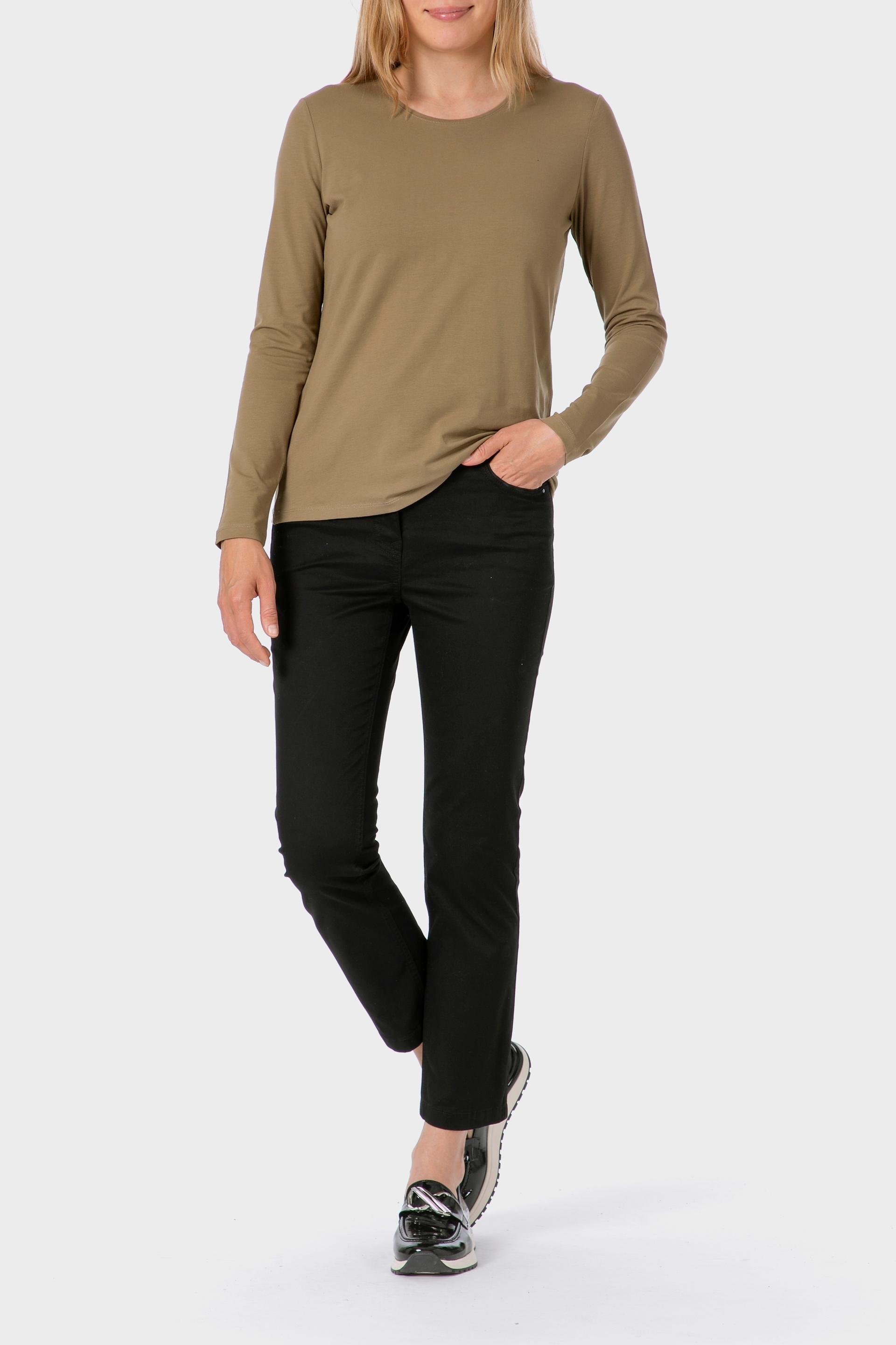 Khaki Basic T-Shirt, Green Khaki, large image number 1