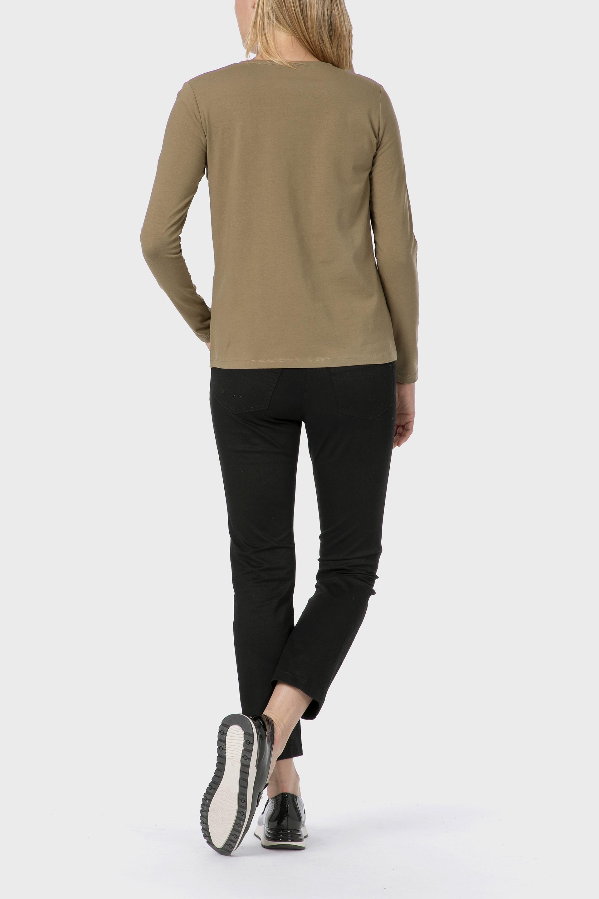 Khaki Basic T-Shirt, Green Khaki, large image number 3