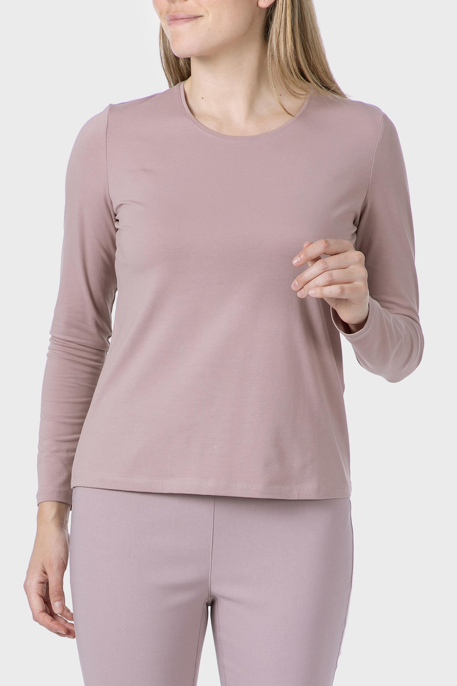 Pink Basic T-Shirt, Lillac Hydrangea, medium