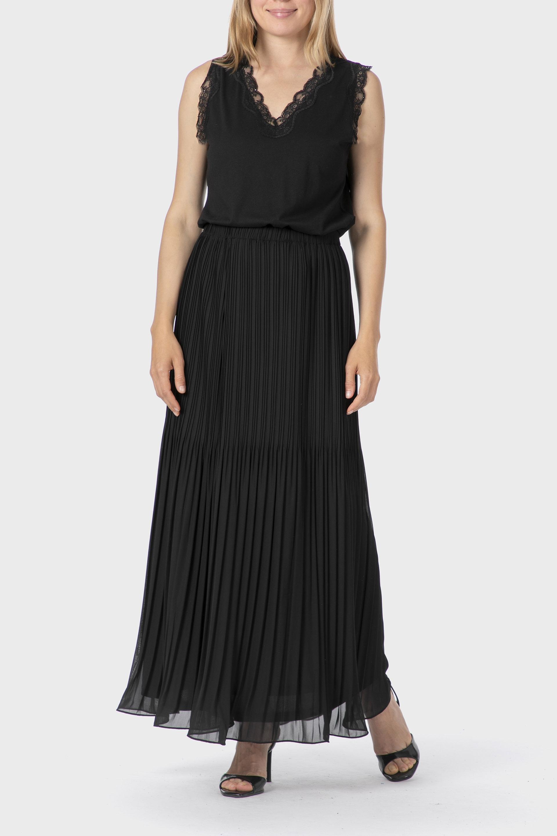 تيشيرت دانتيل، أسود, 3701_120, medium