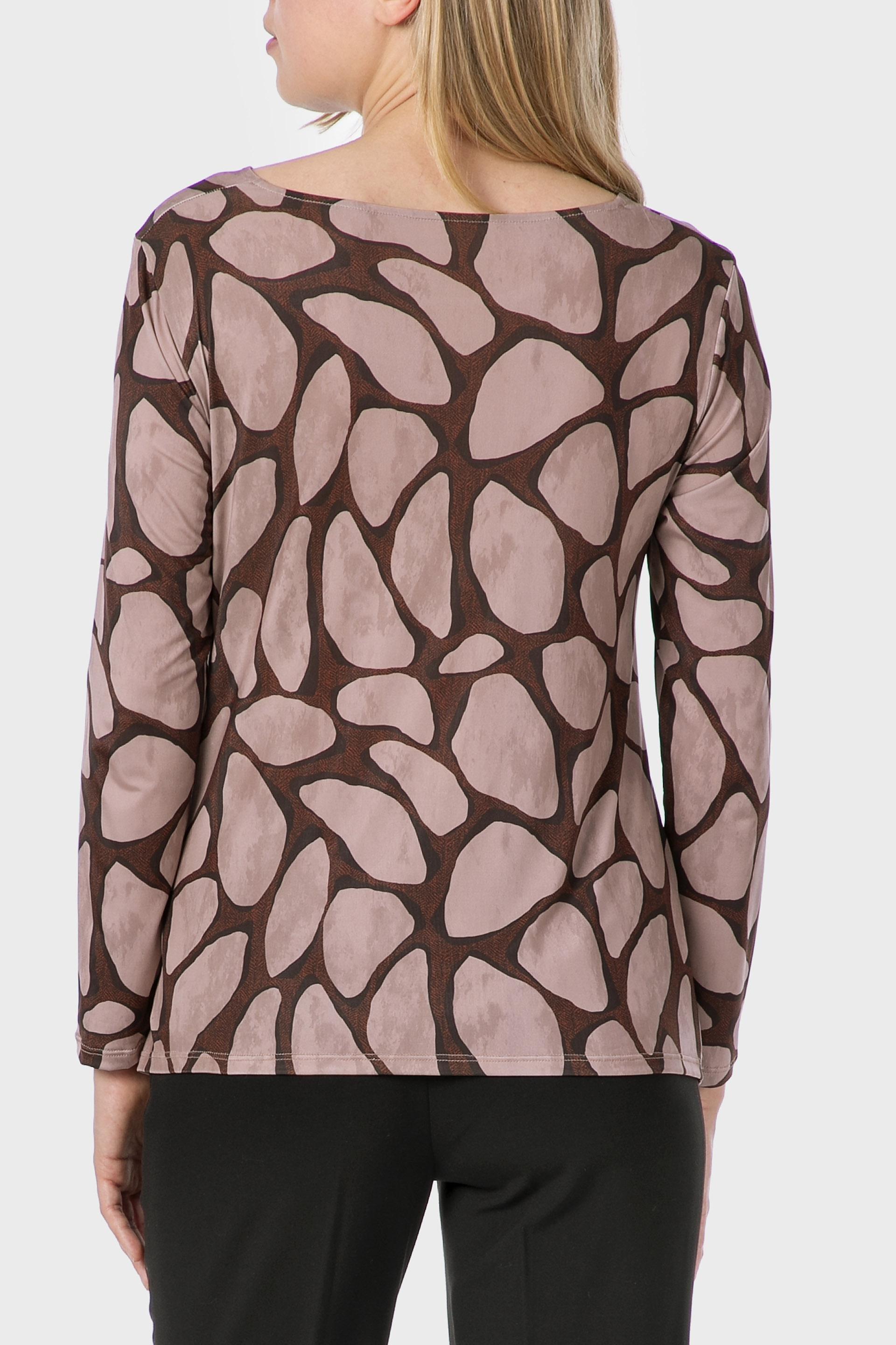 Brown Printed T-Shirt, 3701_113, medium