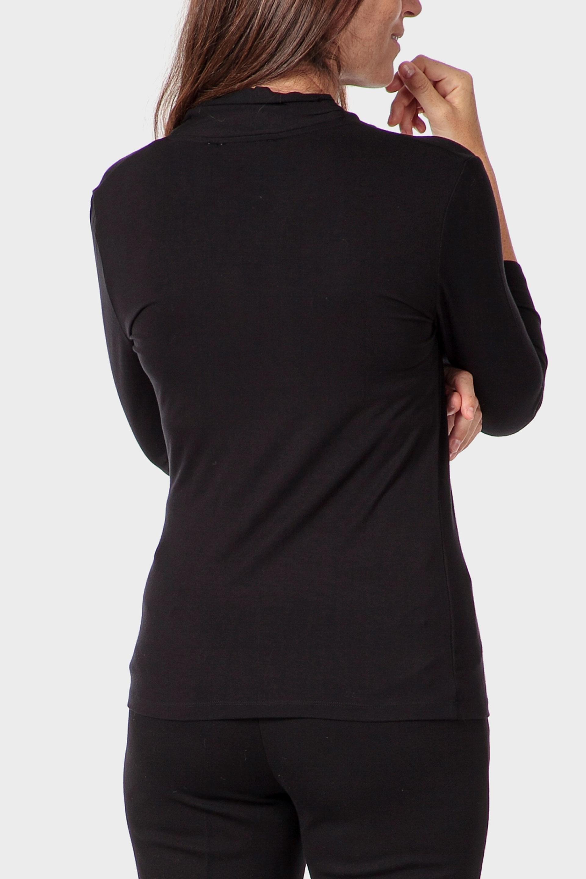Black Criss-Cross T-Shirt, Black, large image number 2