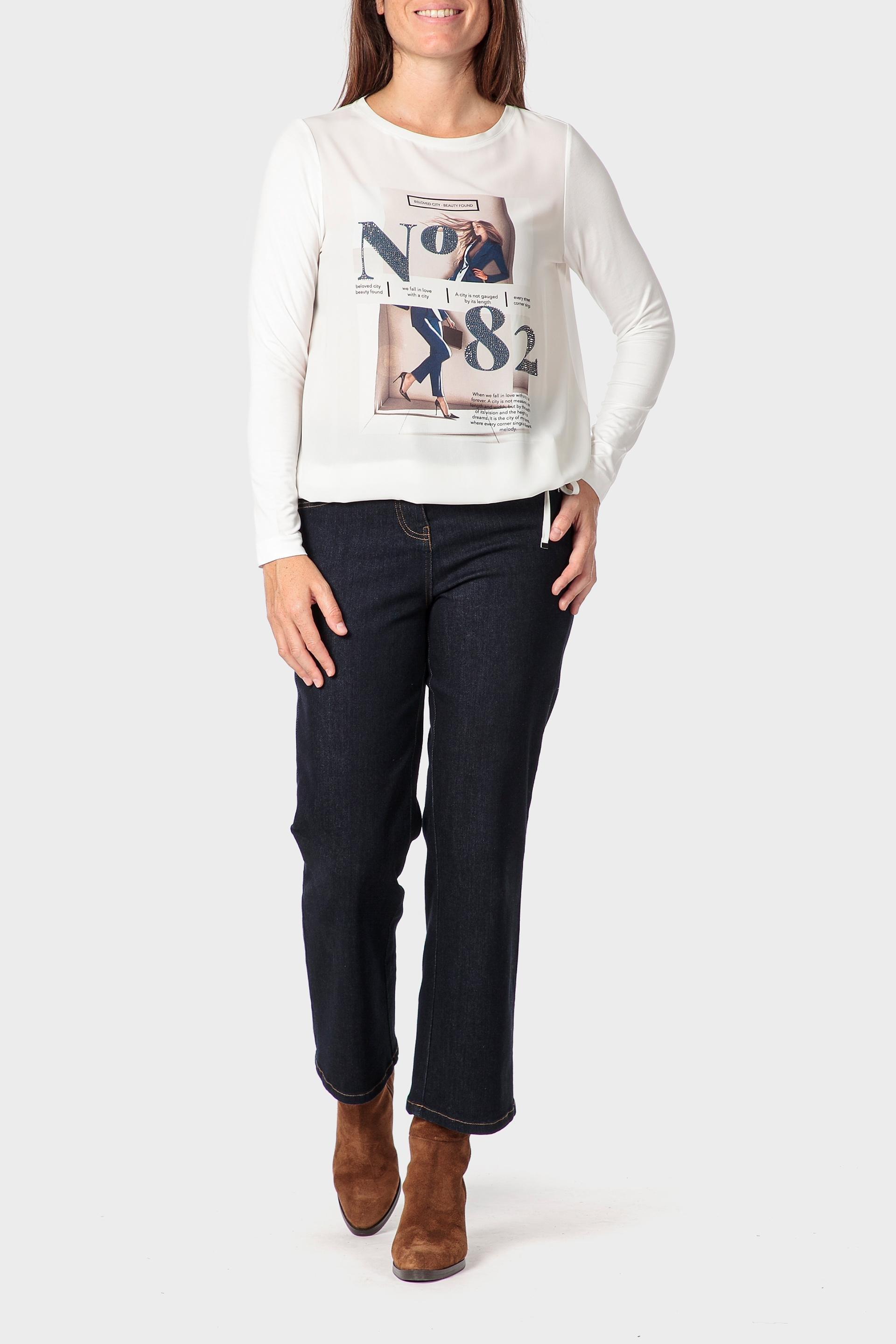 تيشيرت بطبعة، أبيض, 3701_232, medium