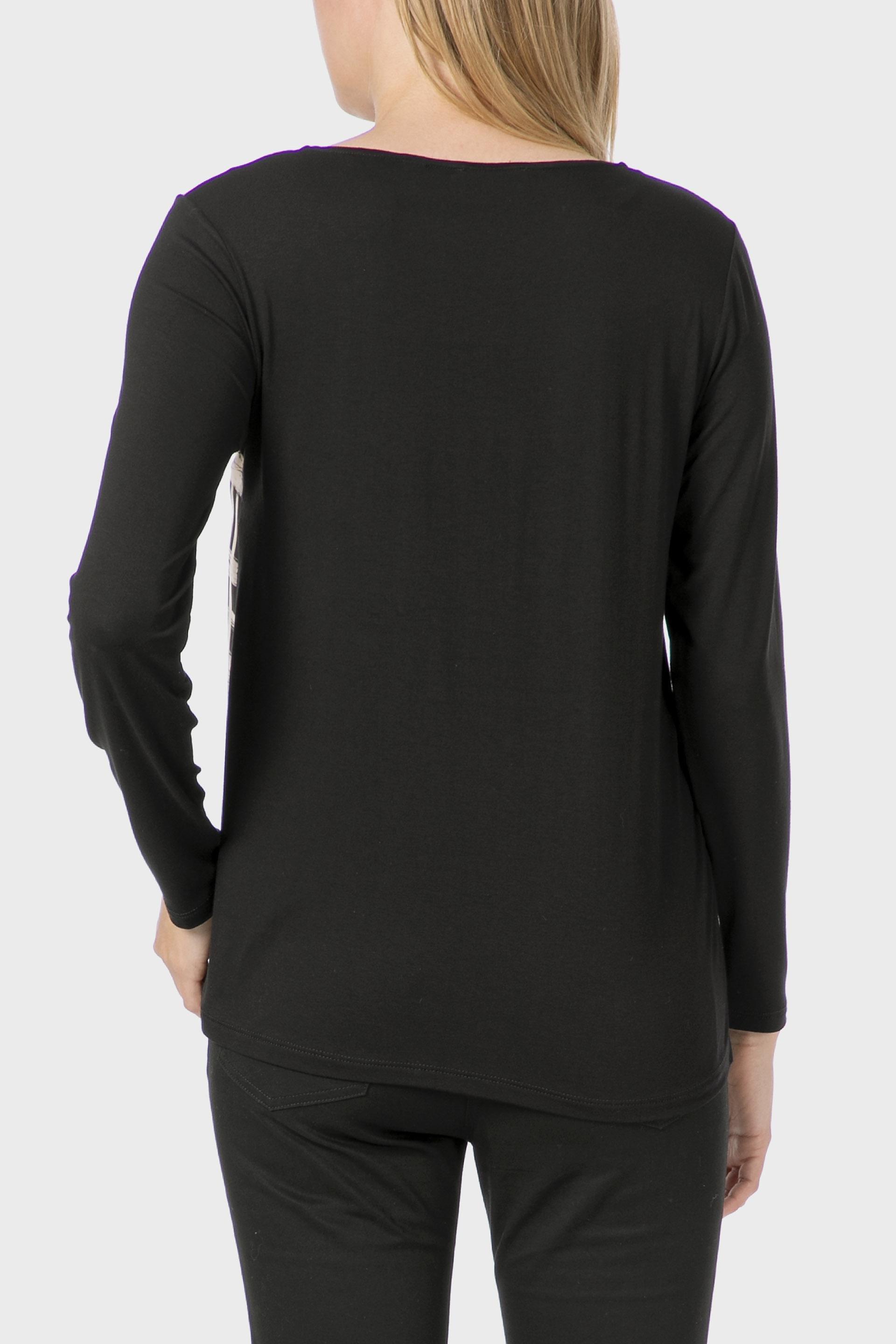 Black Printed T-Shirt, , large image number 2