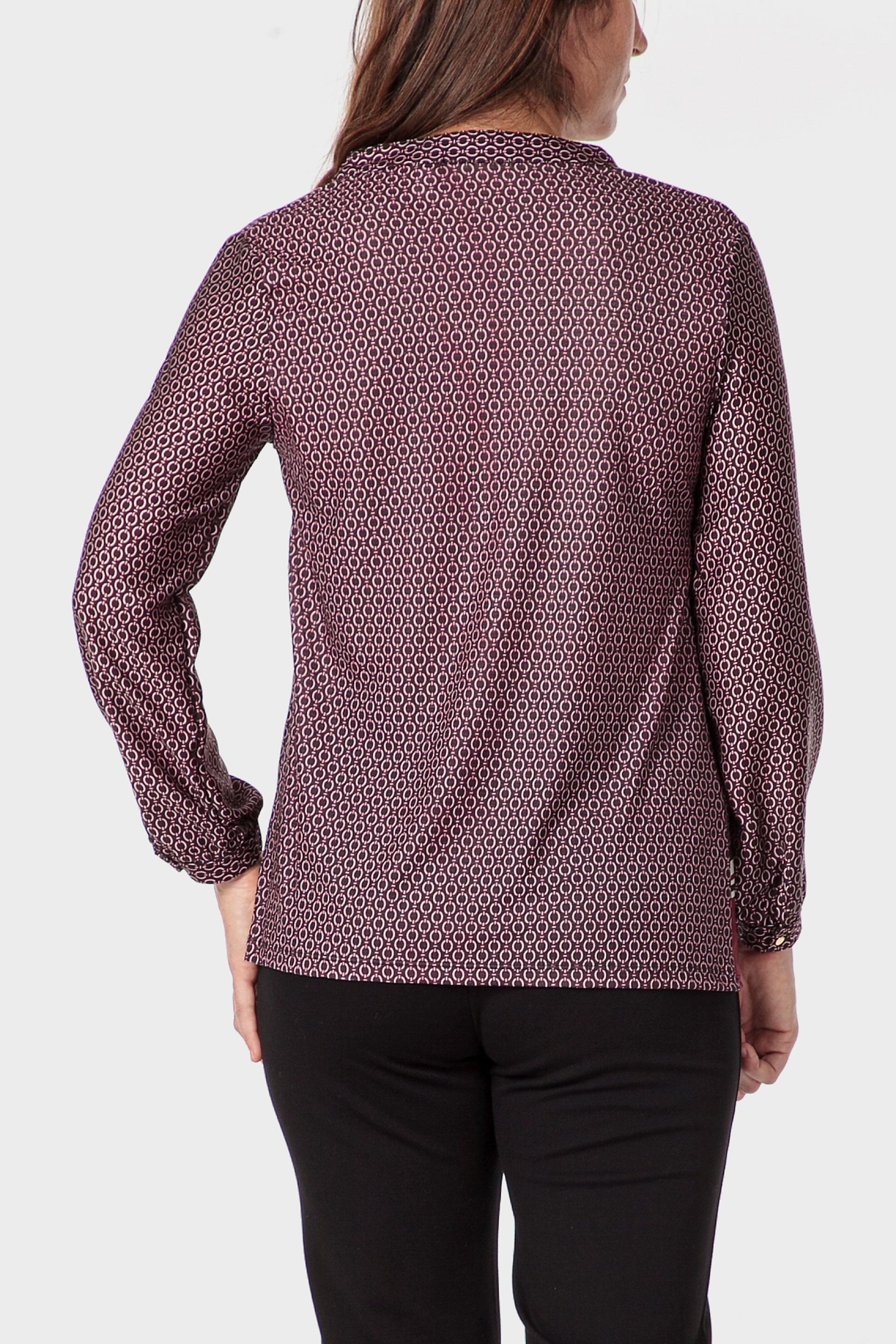 تيشيرت بطبعة فولار، كستنائي, Garnet, large image number 2