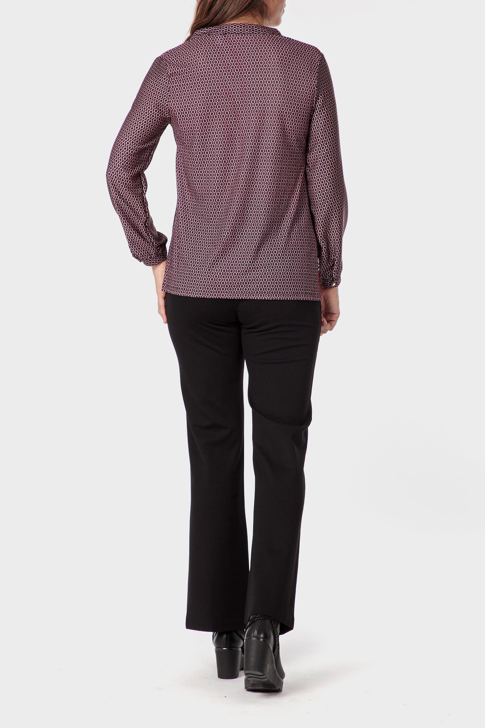 Maroon Foulard Print T-Shirt, Garnet, large image number 3