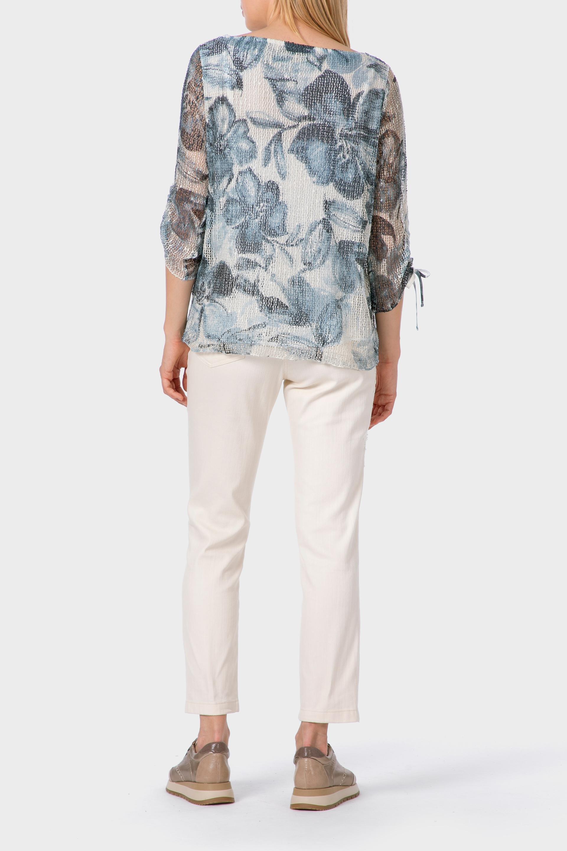 Grey Mesh Printed T-Shirt, 3701_320, large image number 3