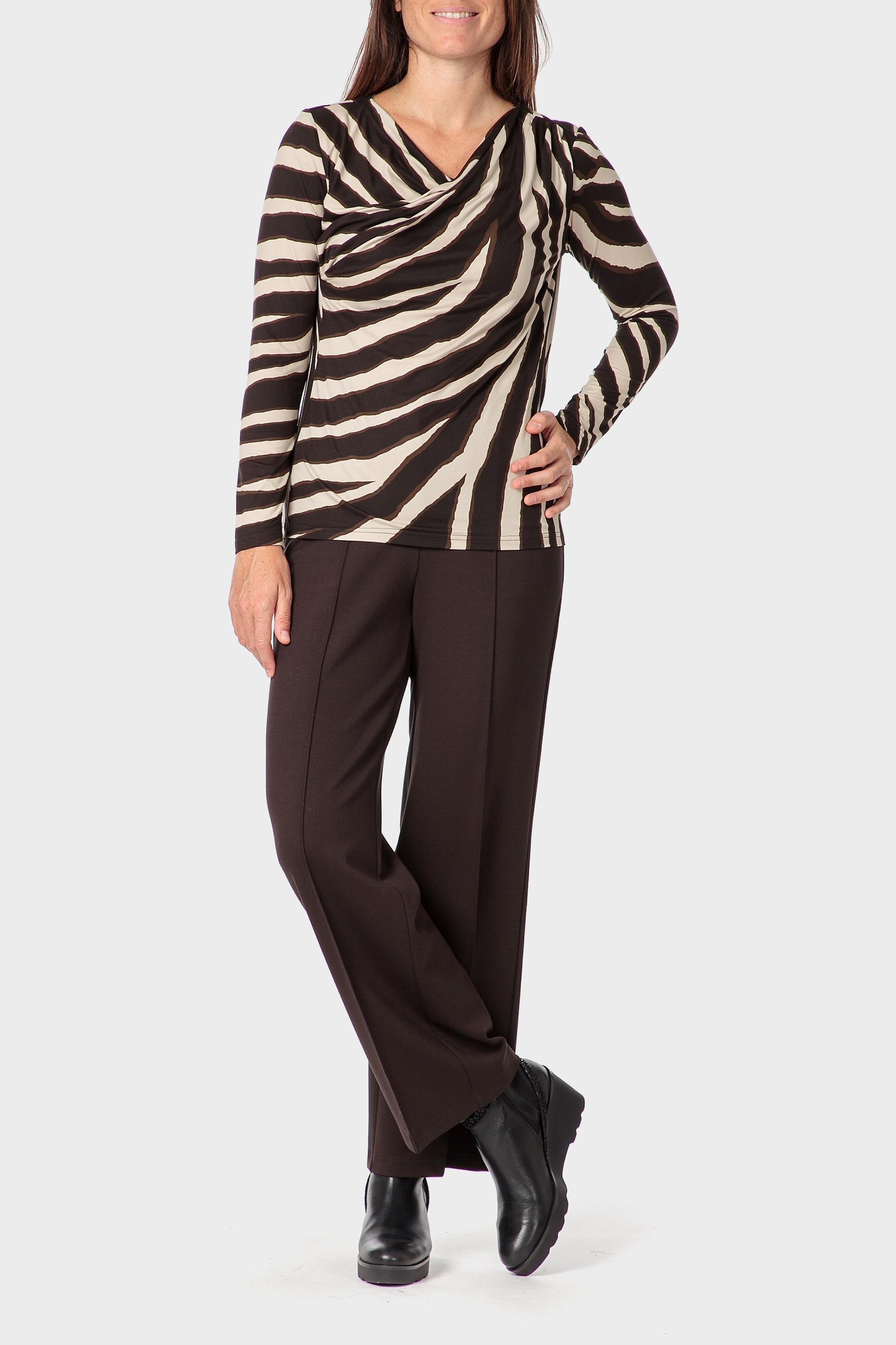 Brown Printed T-Shirt, Brown Coffee, medium