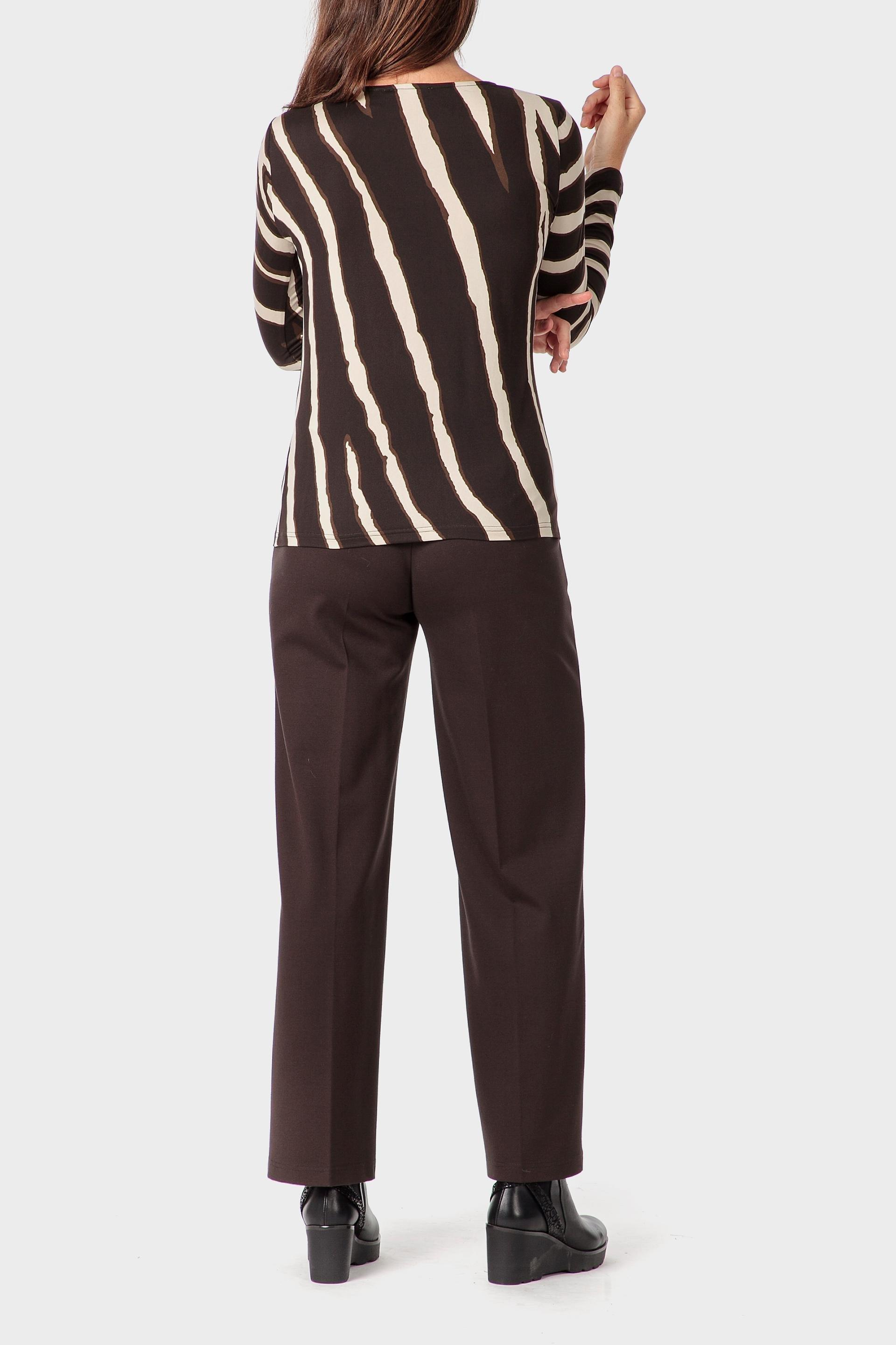 Brown Printed T-Shirt, Brown Coffee, large image number 4