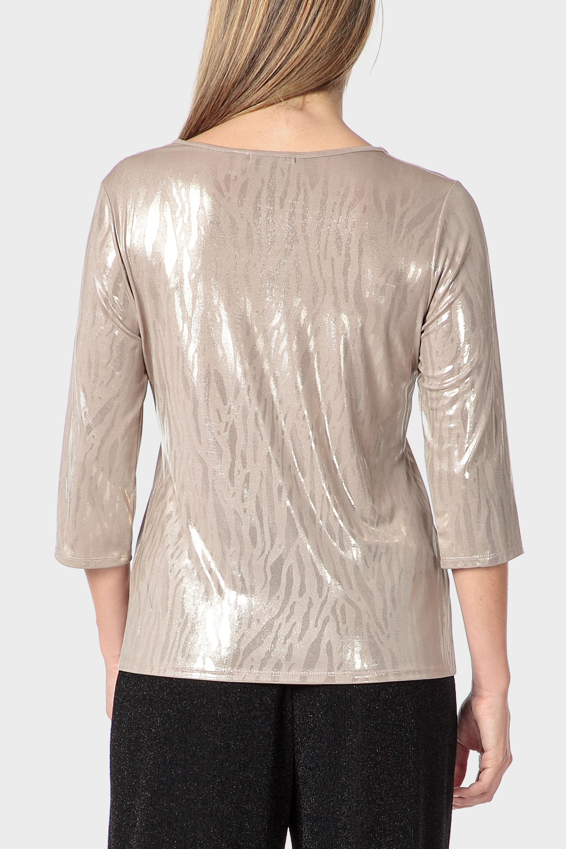 تيشيرت فانتاسي، كريمي, Metal Golden, medium
