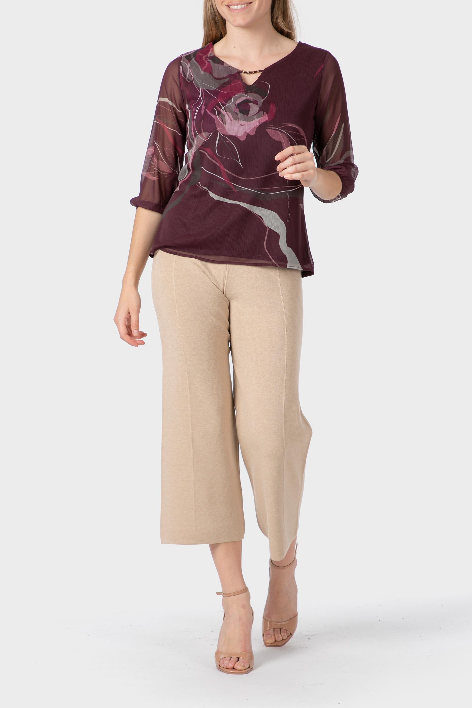 تيشيرت بطبعة، بنفسجي, 3701_143, medium