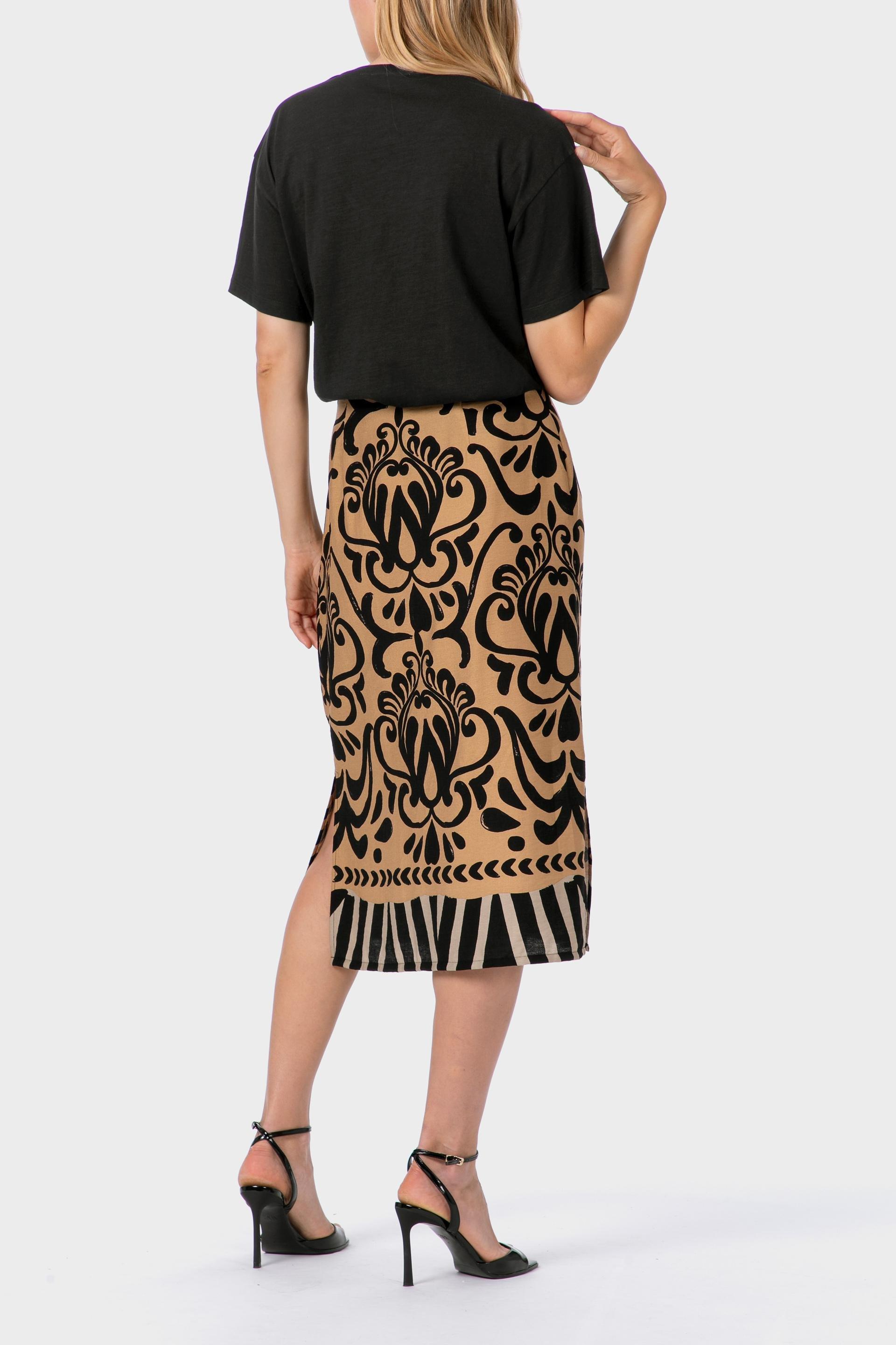 Black T-Shirt With Gemstones, Black, large image number 4