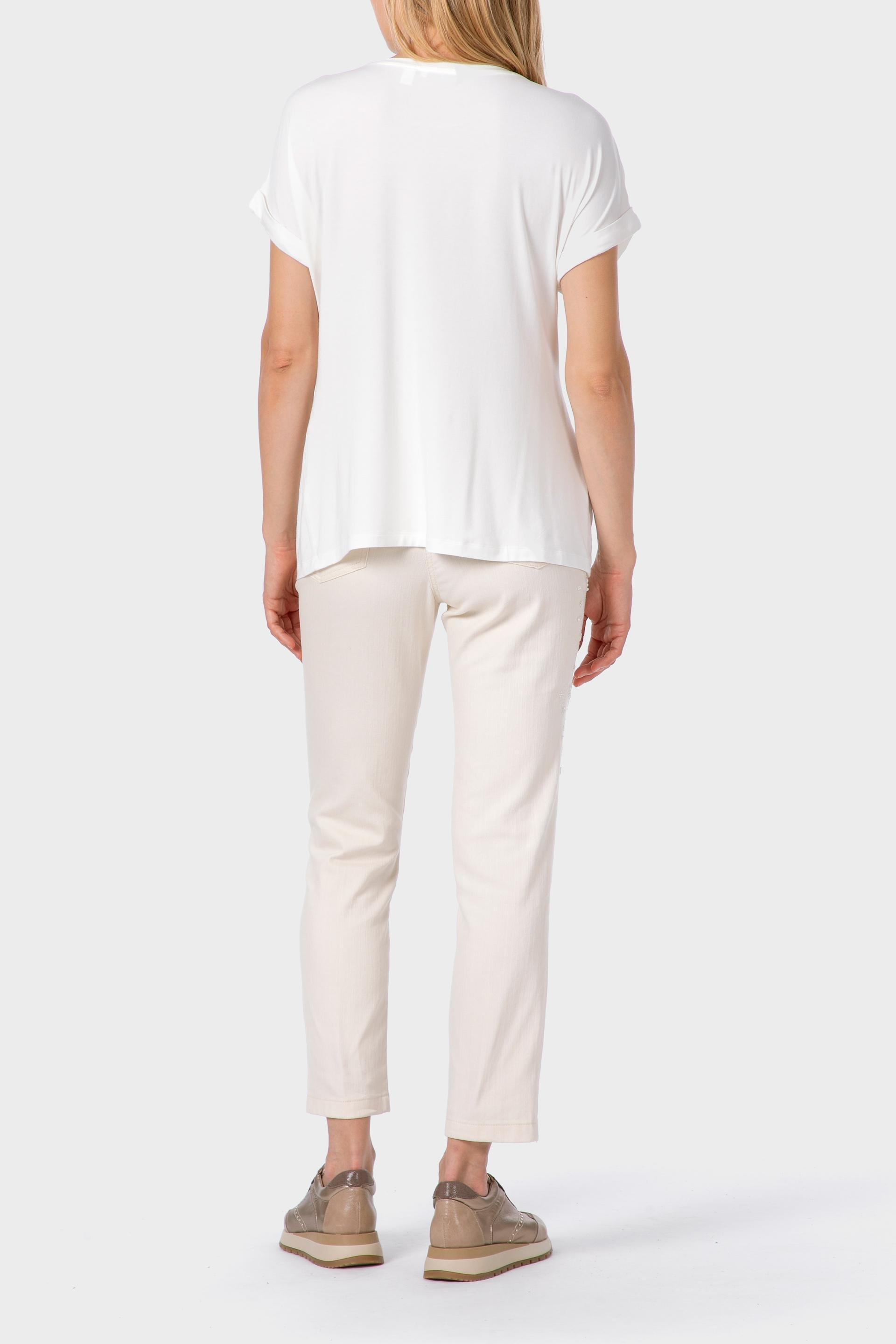 White Printed T-Shirt, , large image number 2