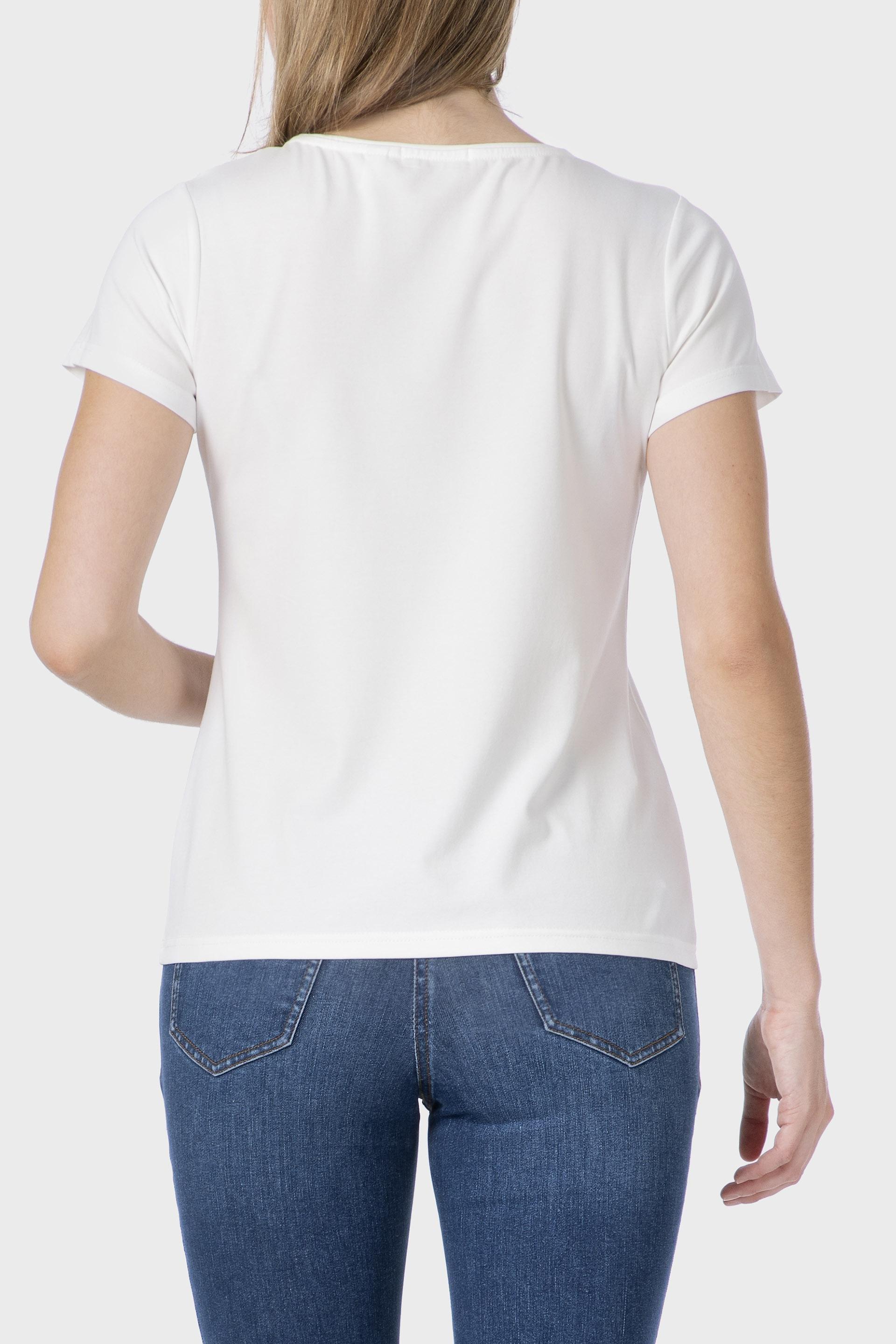 تيشيرت مزين بجواهر، أبيض, Beige Talc, large image number 1