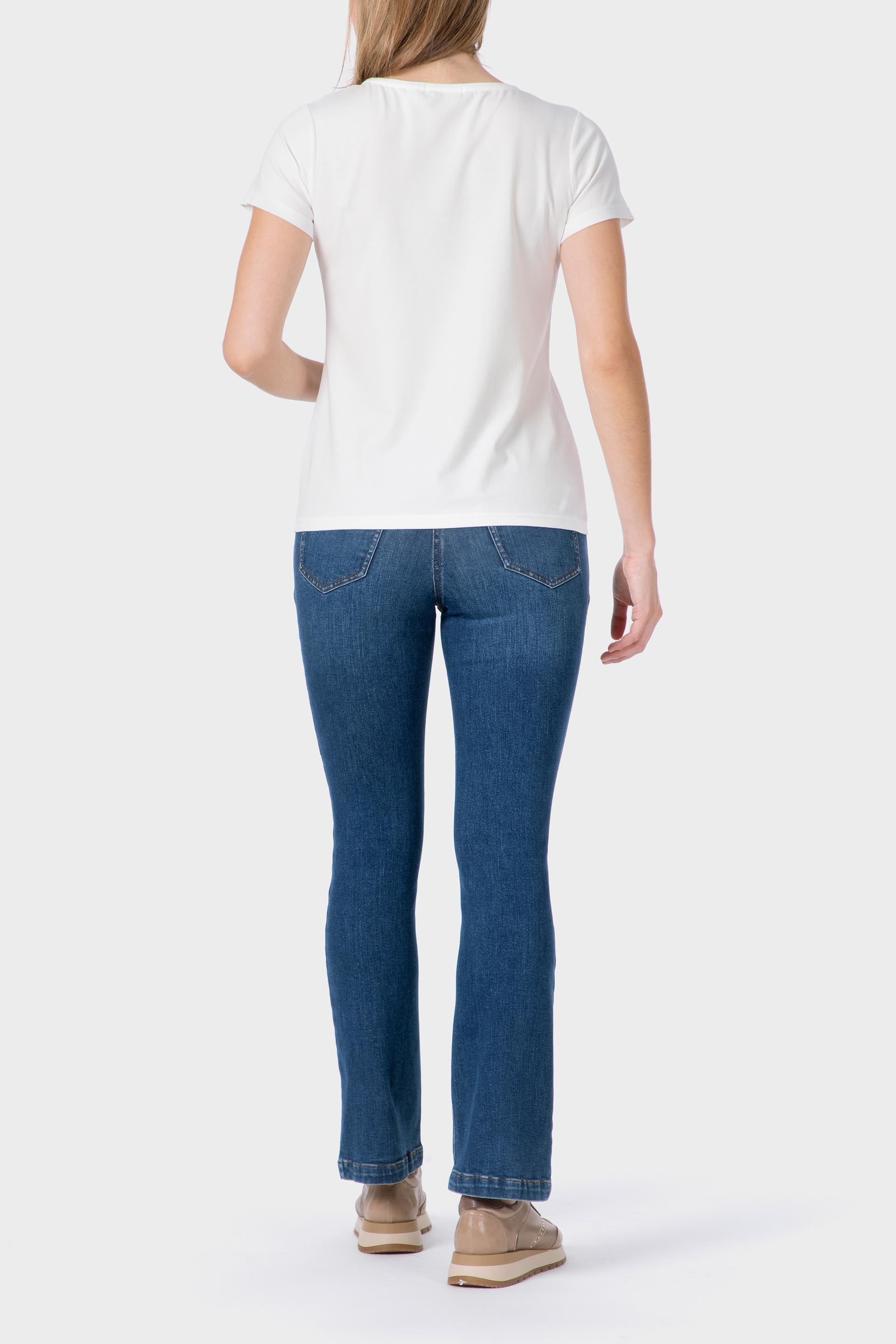 تيشيرت مزين بجواهر، أبيض, Beige Talc, large image number 2