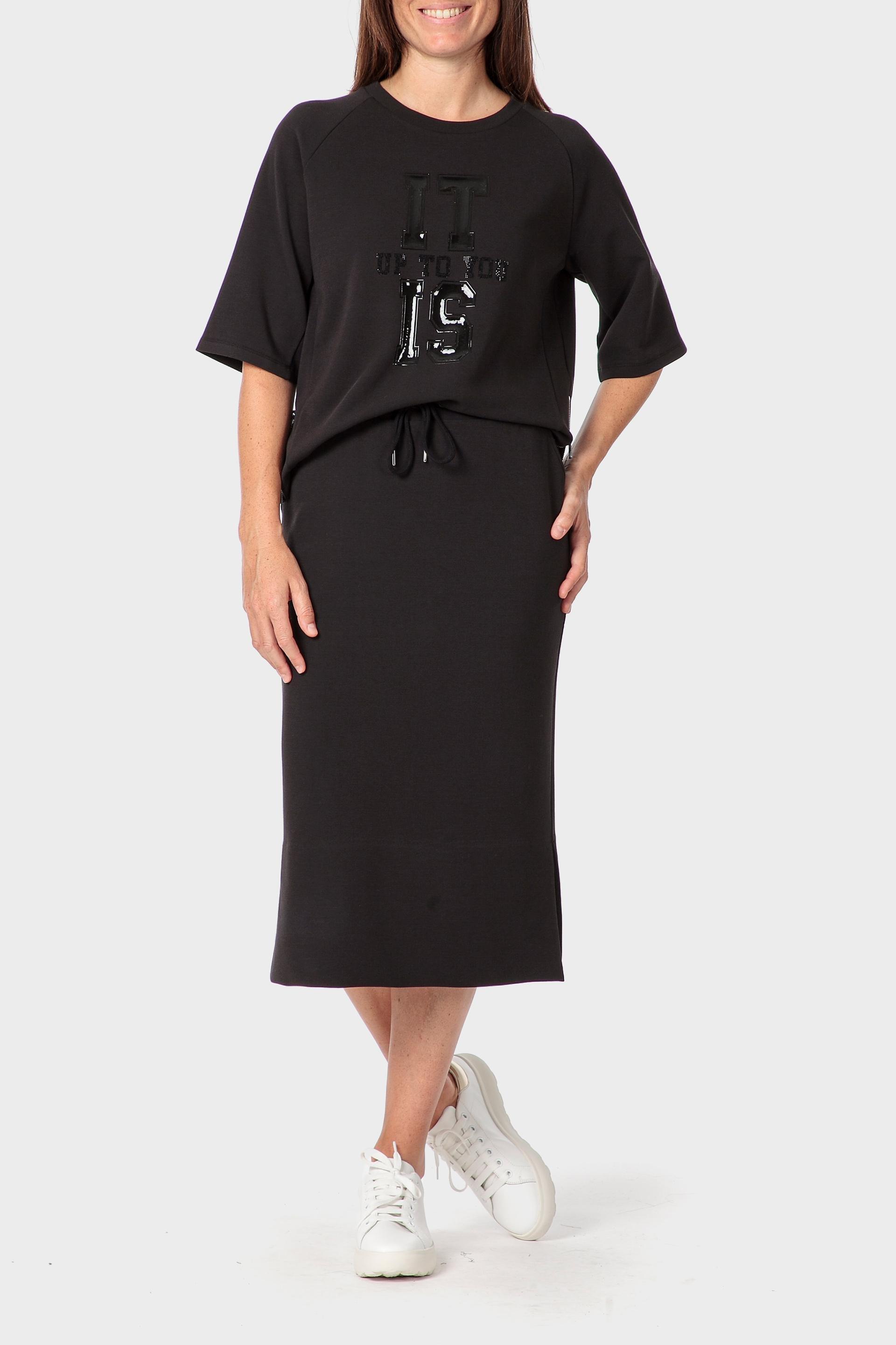 Black Long Sleeve Sweater, Black, large image number 3