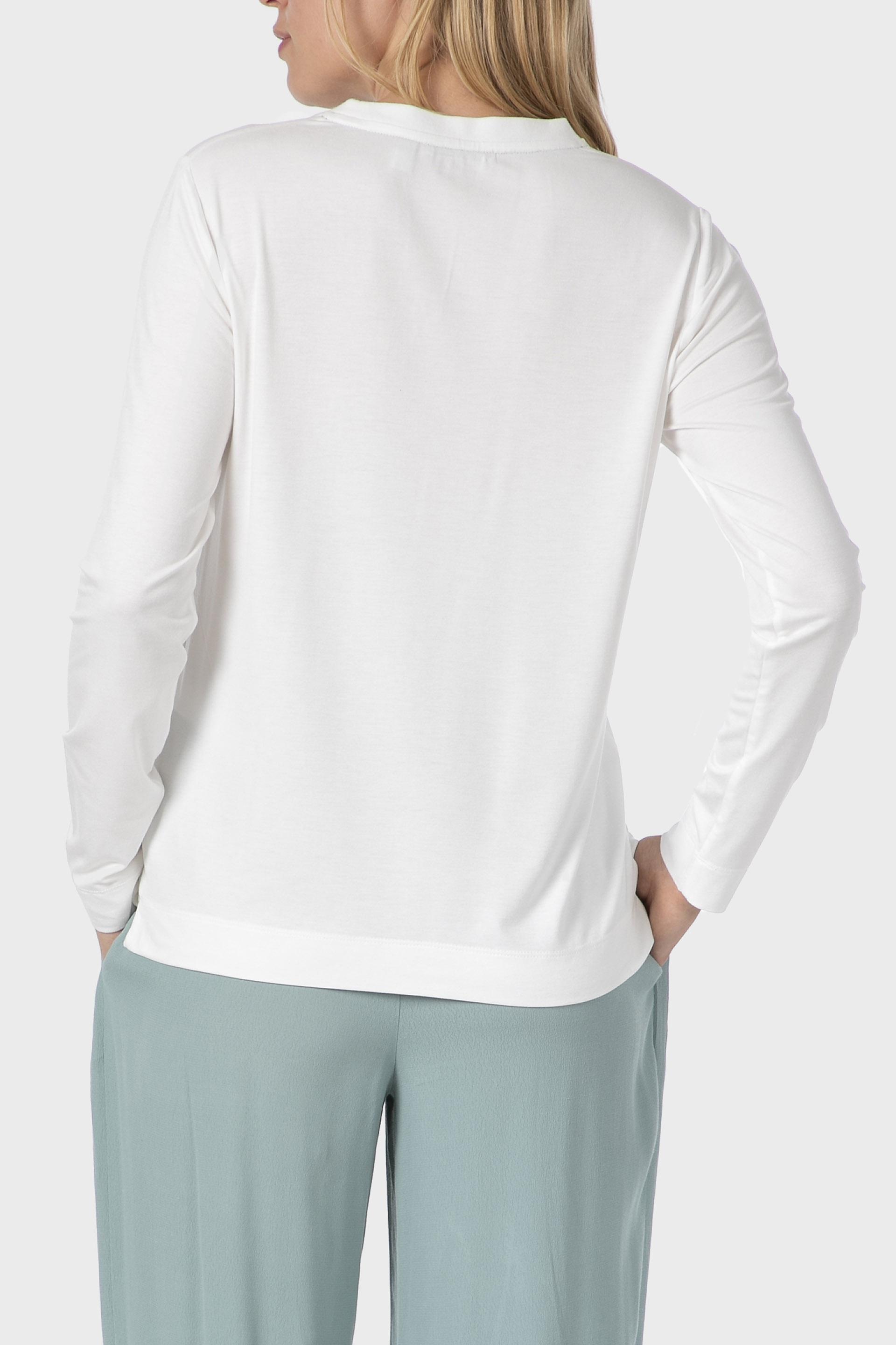 White Flocked T-Shirt, , large image number 2