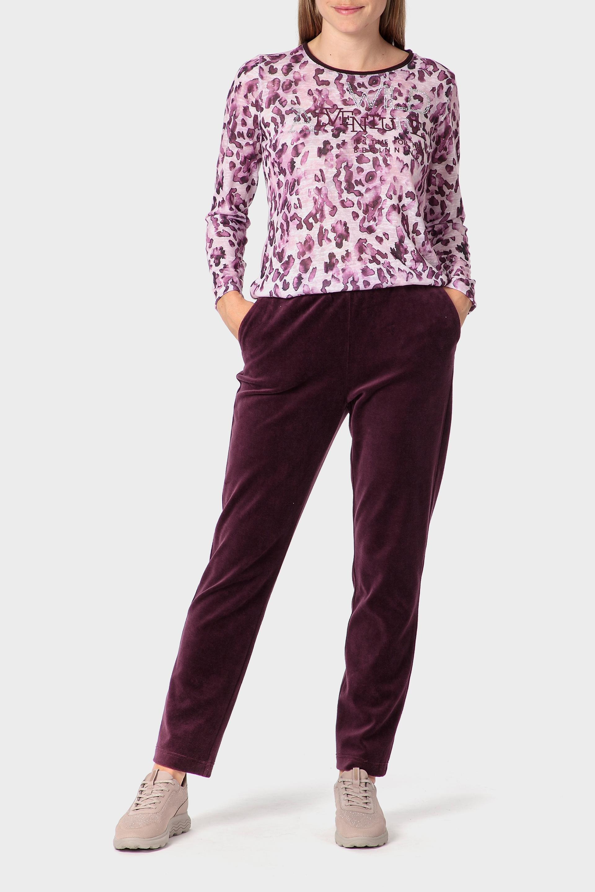 تيشيرت بطبعة، وردي, Purple, large image number 1
