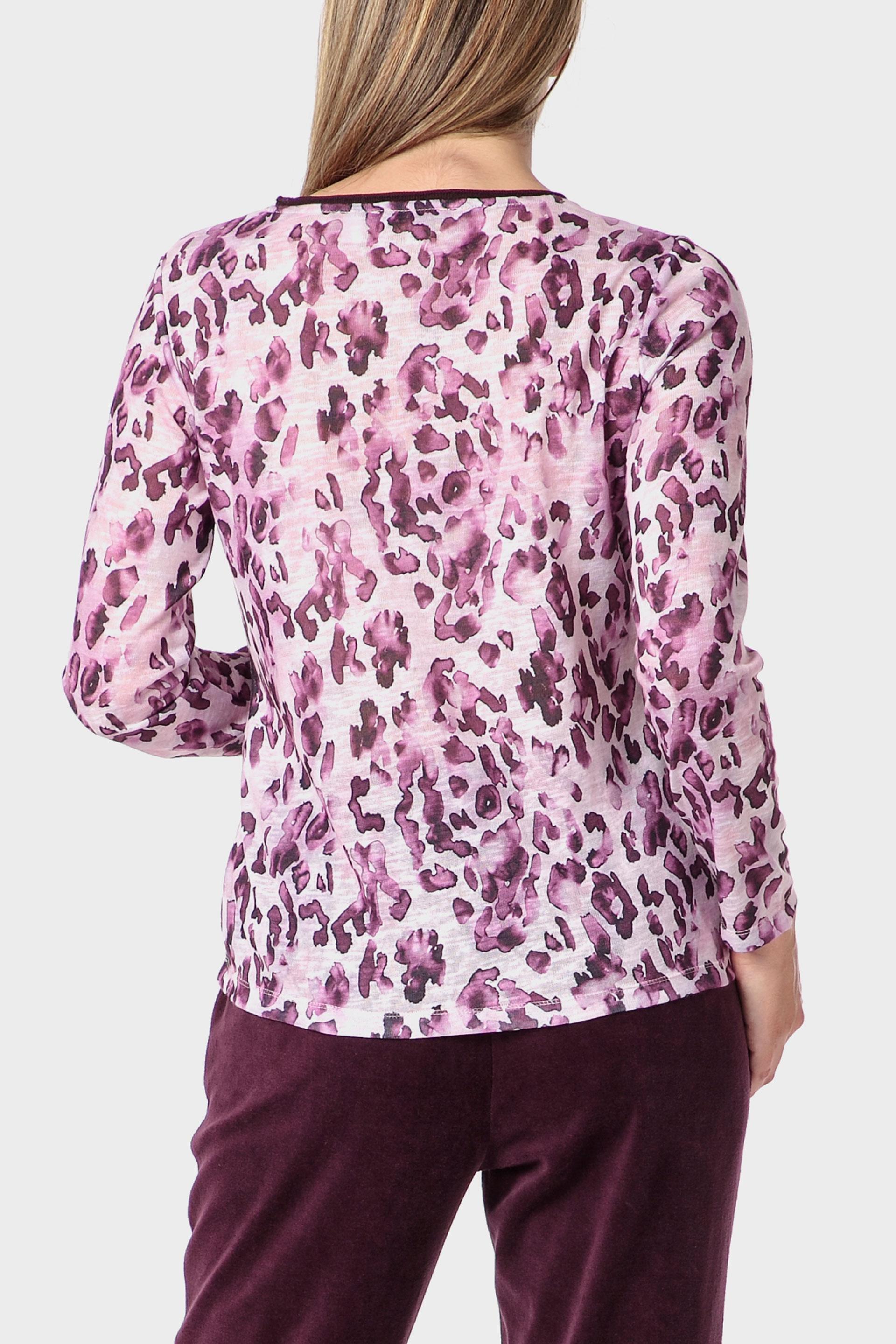 Pink Printed T-Shirt, Purple, medium