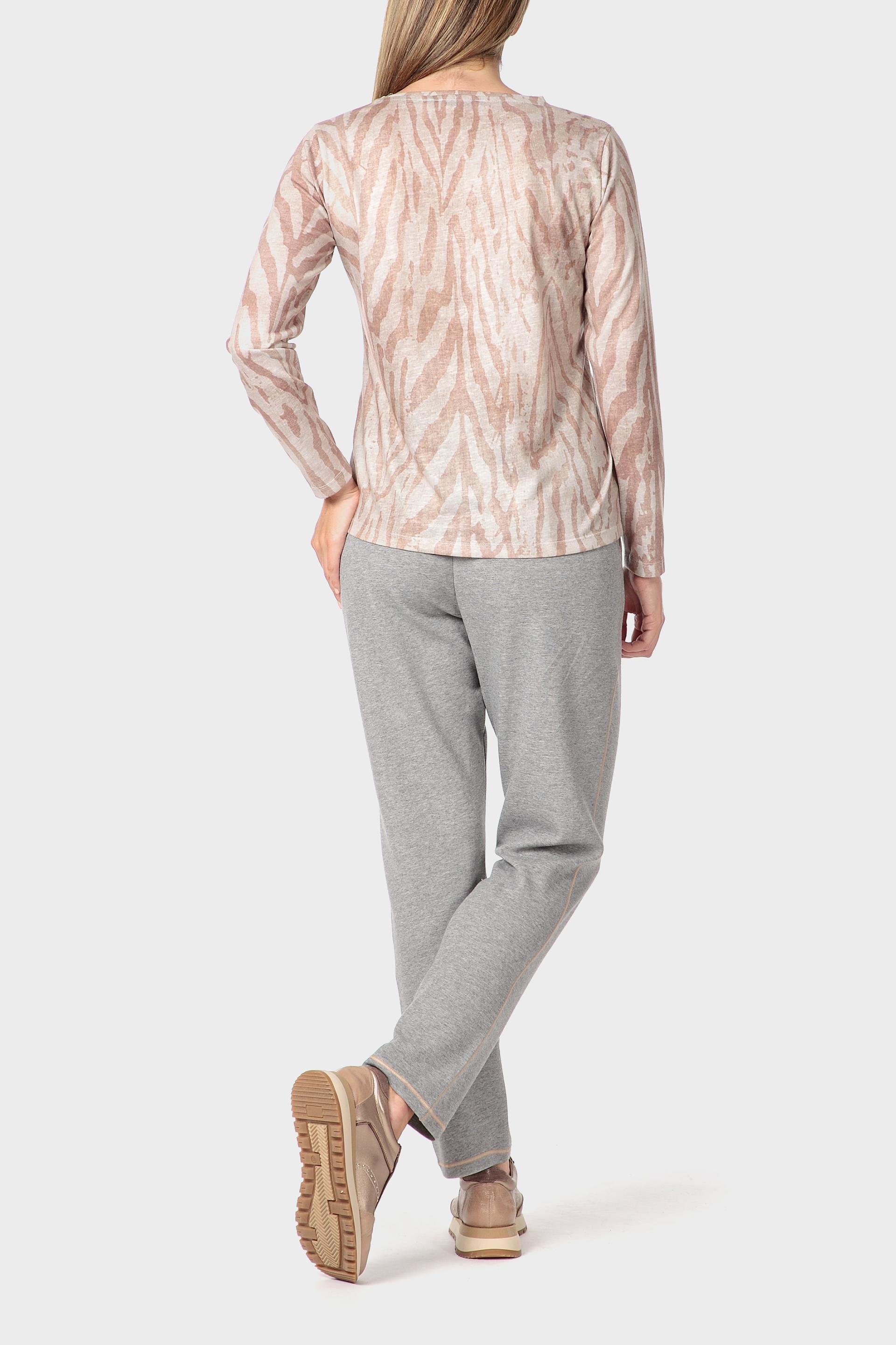 تيشيرت بجواهر وطبعة، بيج, 3701_126, large image number 3