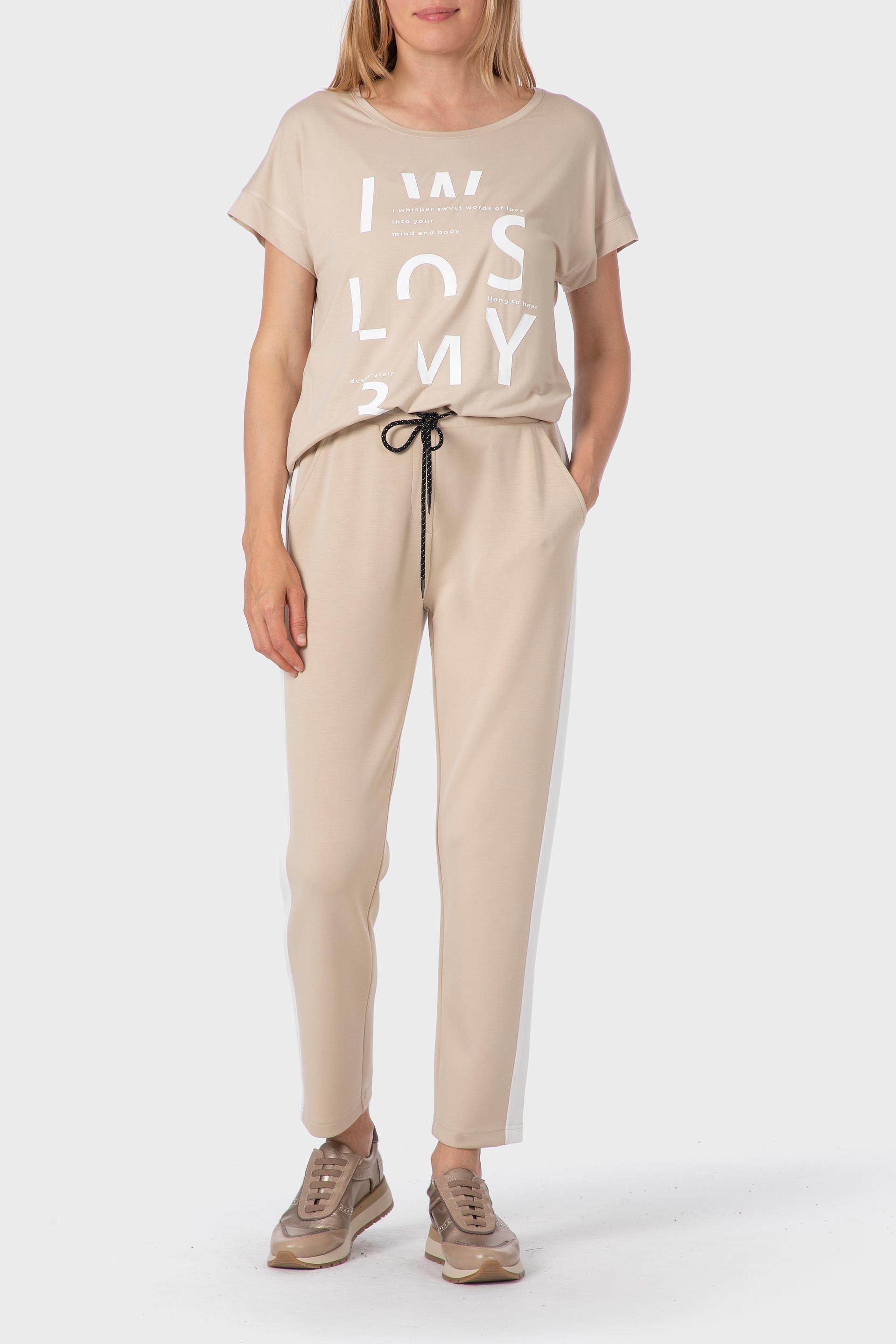 Beige Printed T-Shirt, , large image number 2