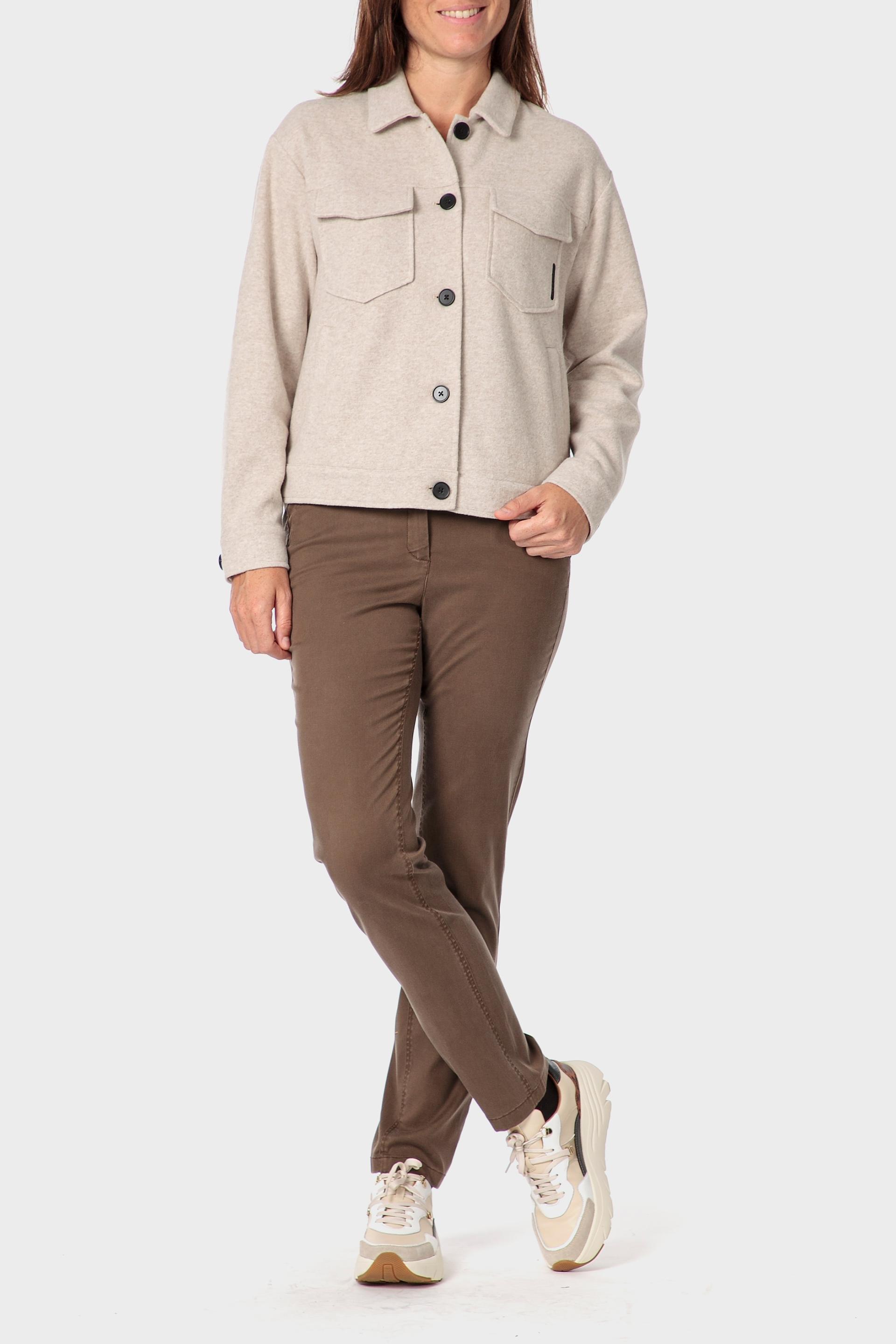 Beige Pockets Jacket, Beige Melange, large image number 1