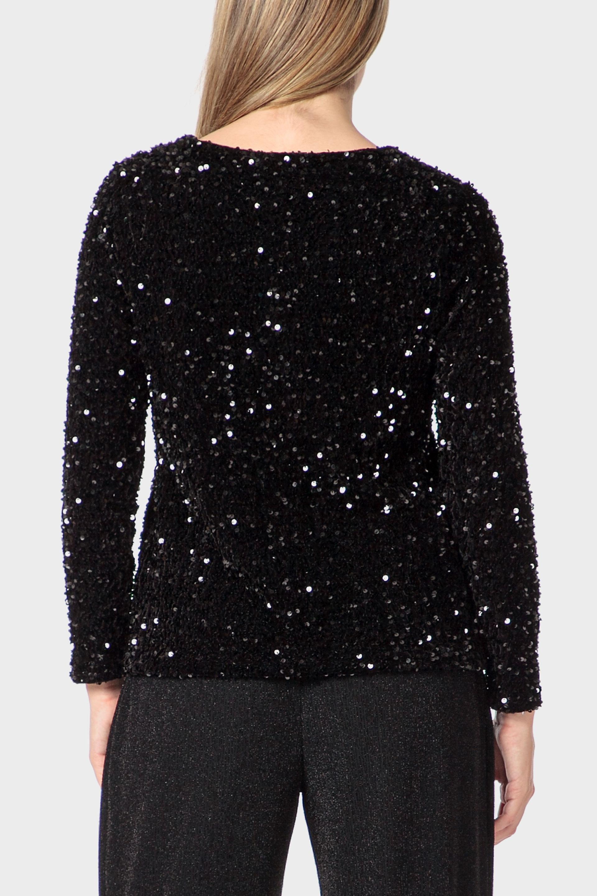 Black Sequins Jacket, 3701_120, large image number 2