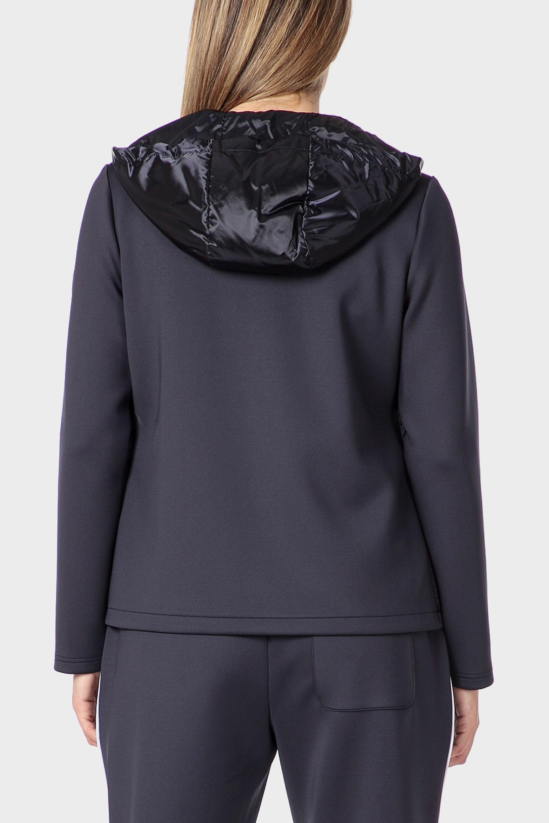 Navy Hooded Sports Jacket, 3701_104, large image number 2