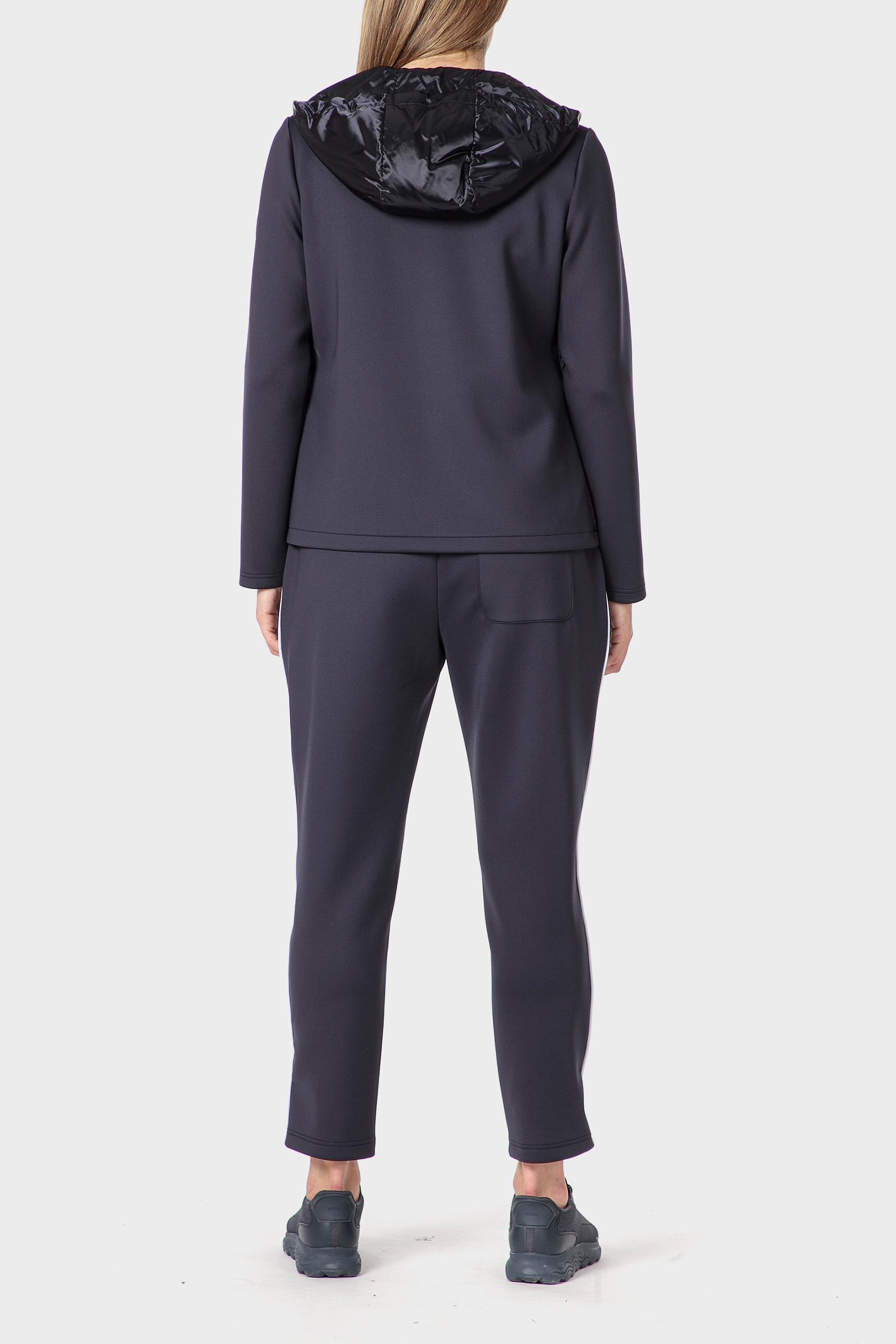 Navy Hooded Sports Jacket, 3701_104, large image number 3