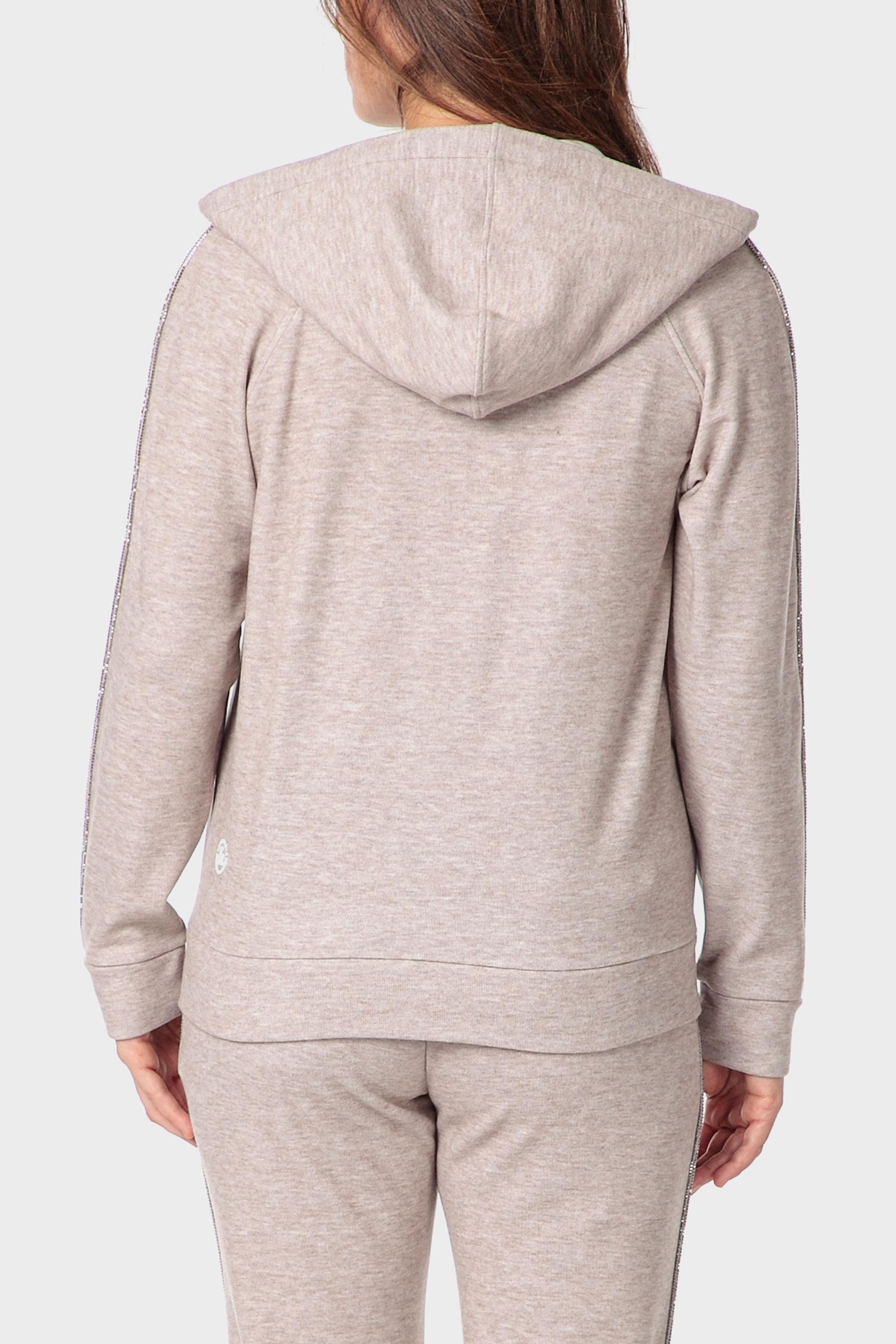 Beige Hooded Jacket, 3701_364, large image number 3