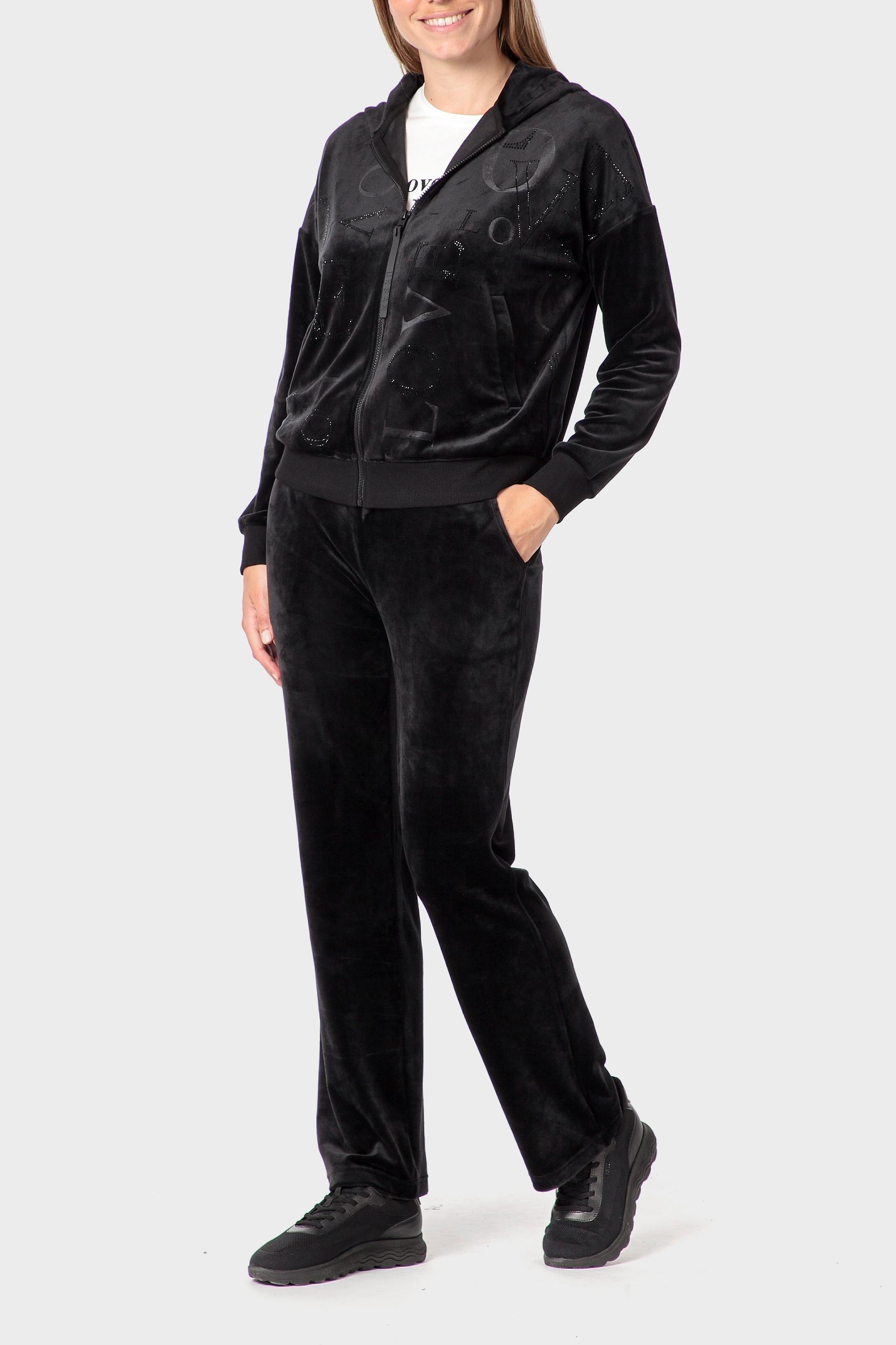 Black Hooded Jacket, Black, large image number 1