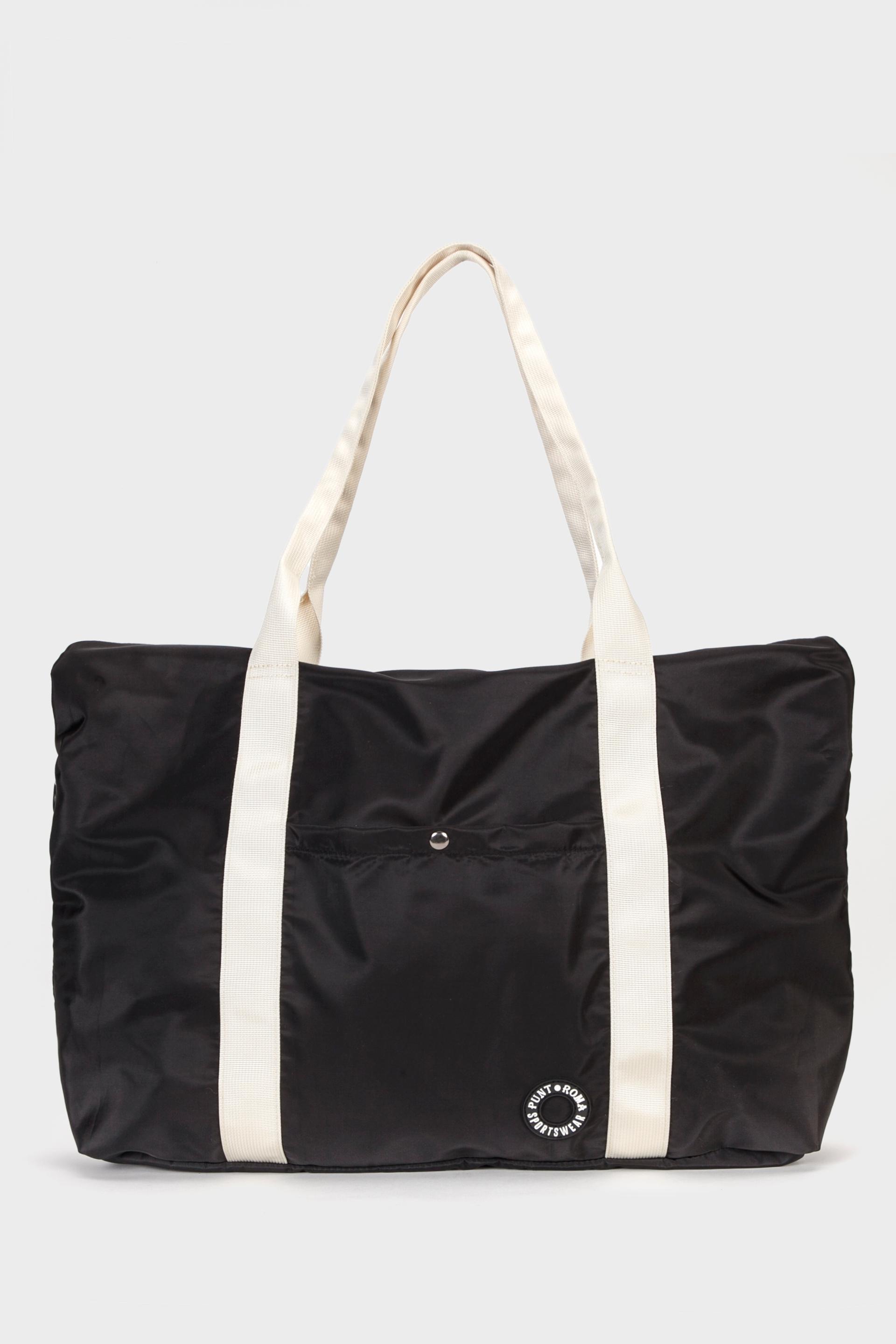 Black Nylon Bag, Black, large image number 0