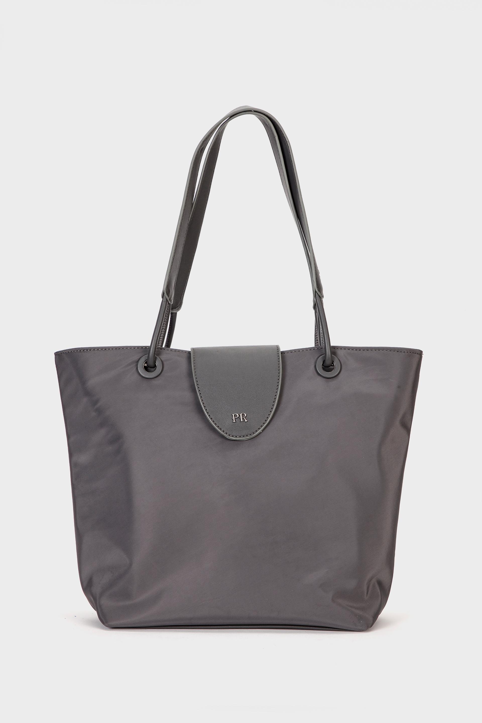 Grey Nylon Bag, Grey, medium