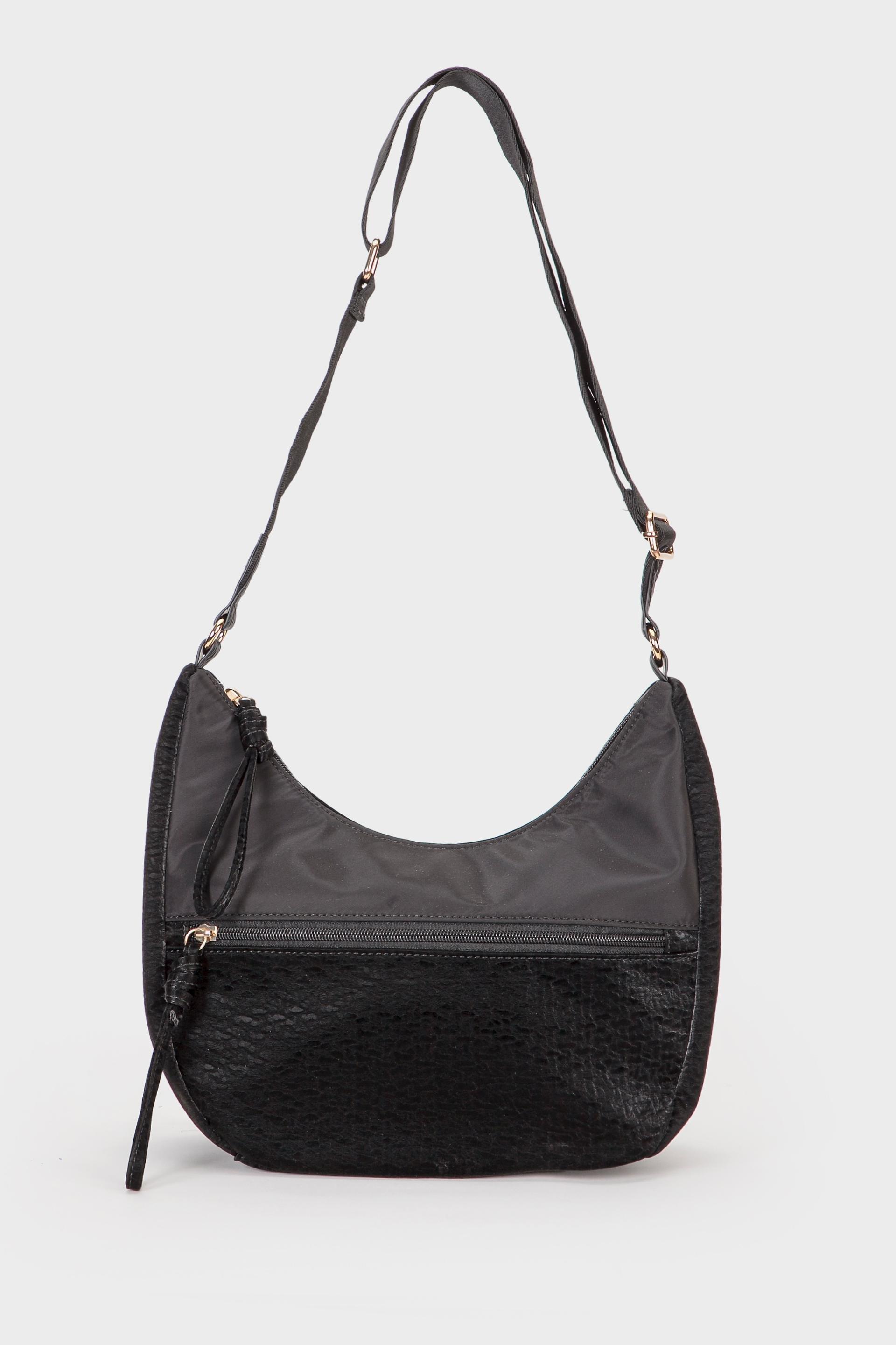 Black Hand Bag, Black, medium
