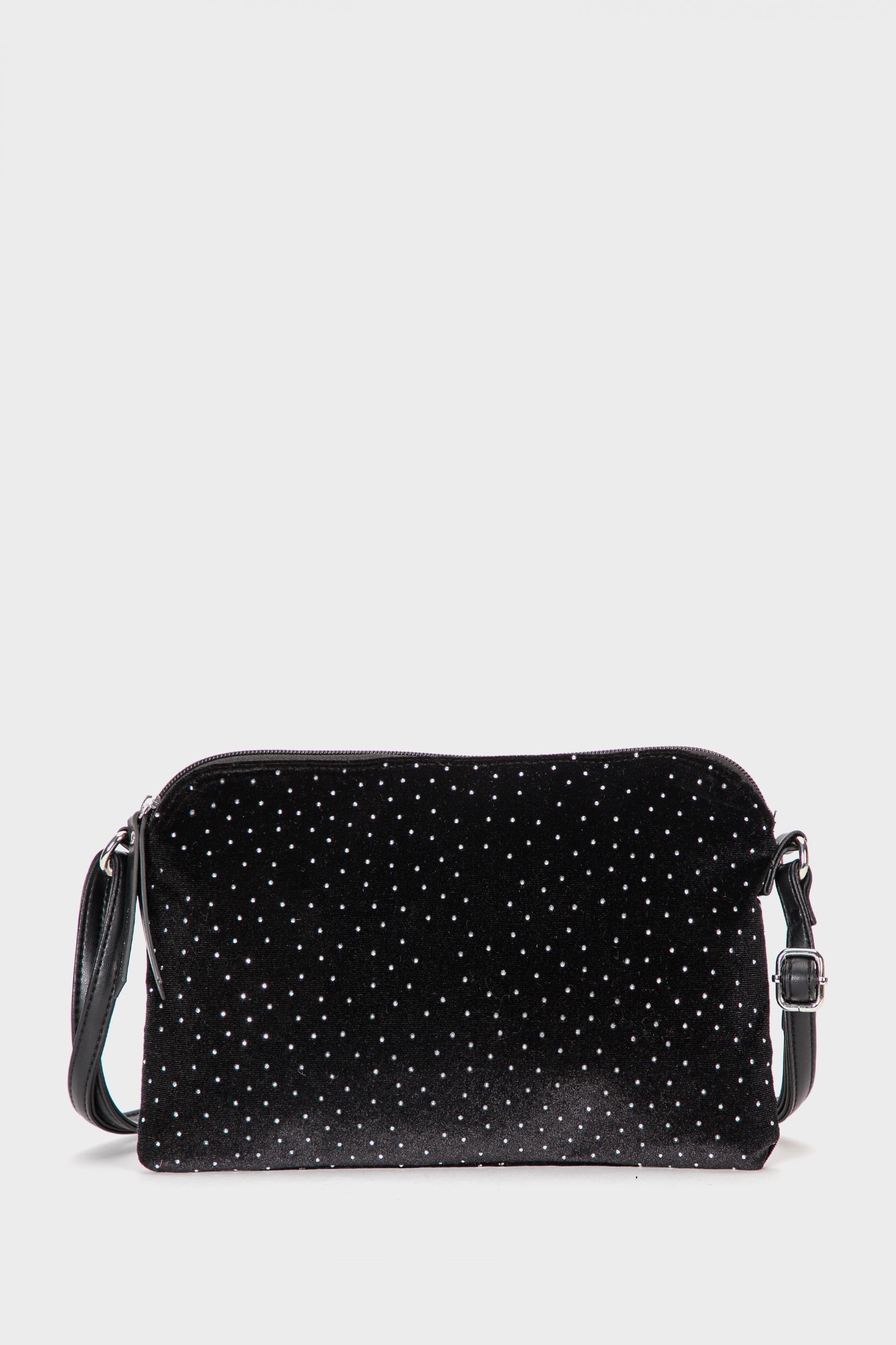 Black Pocketbook Style Bag, Black, large image number 0