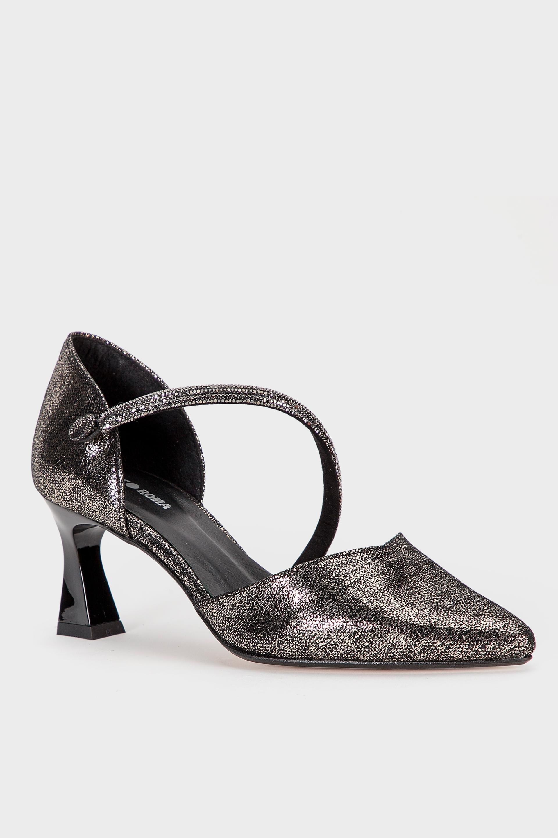 Grey Party Shoes, Metal Golden, medium