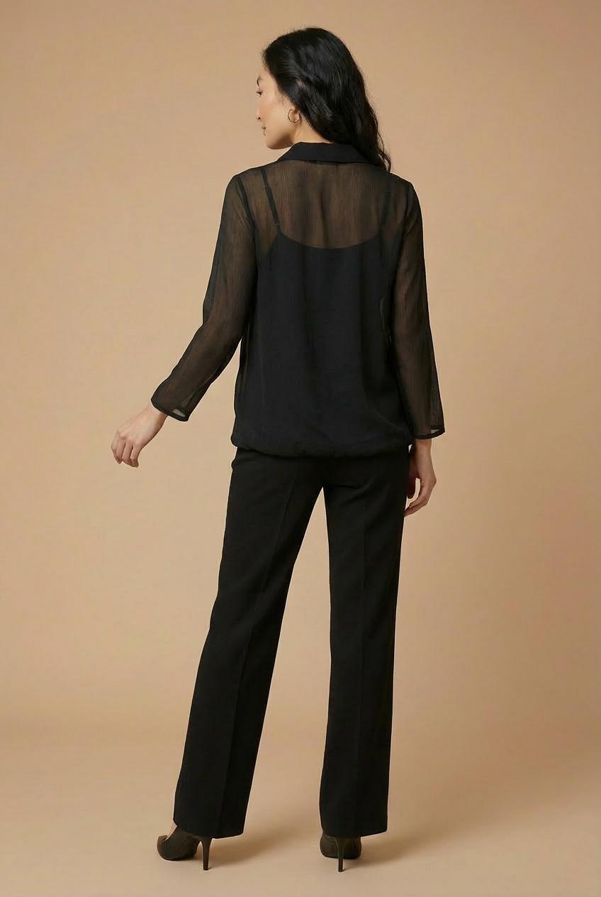 Black Twinset, Black, medium